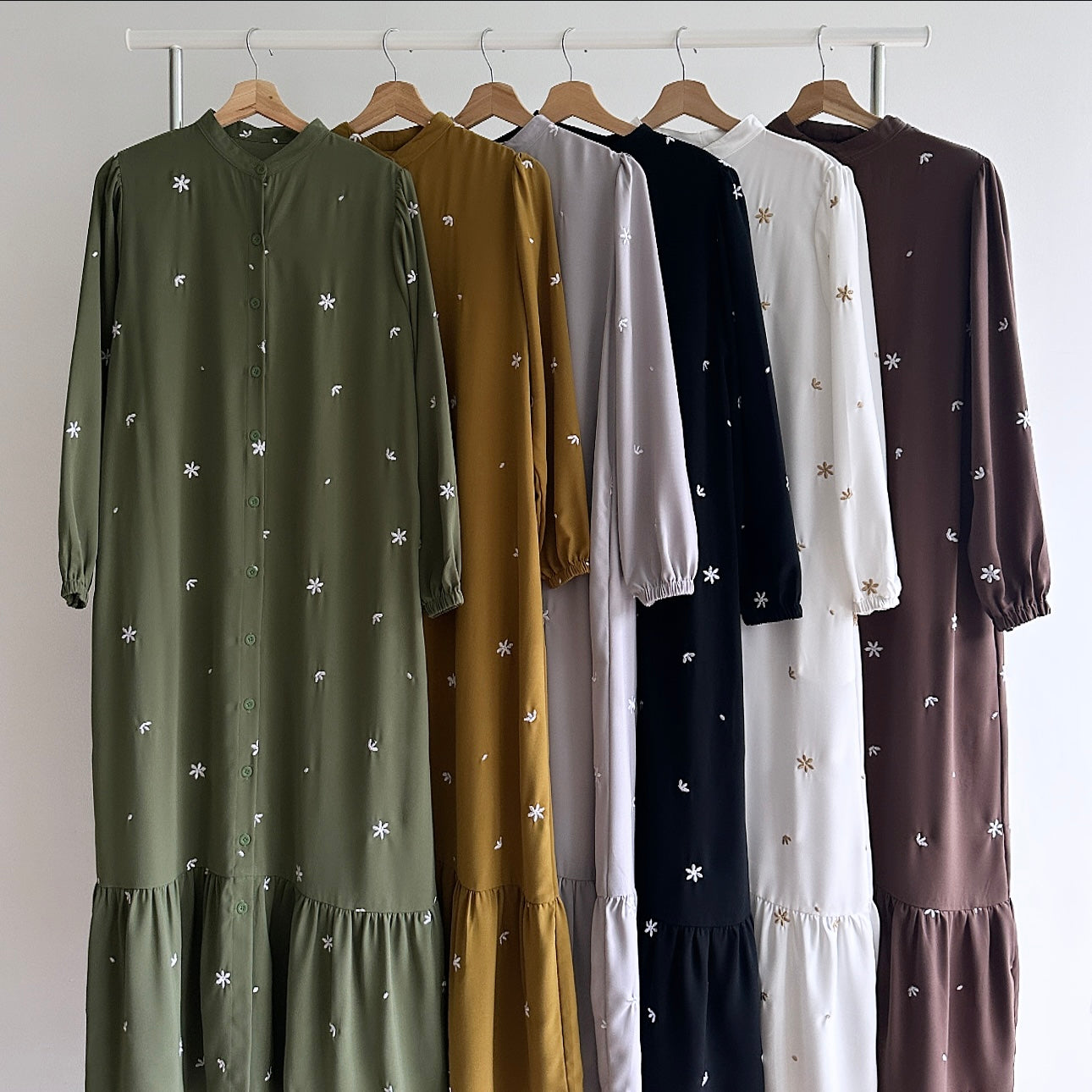 Maia floral embroidered dress