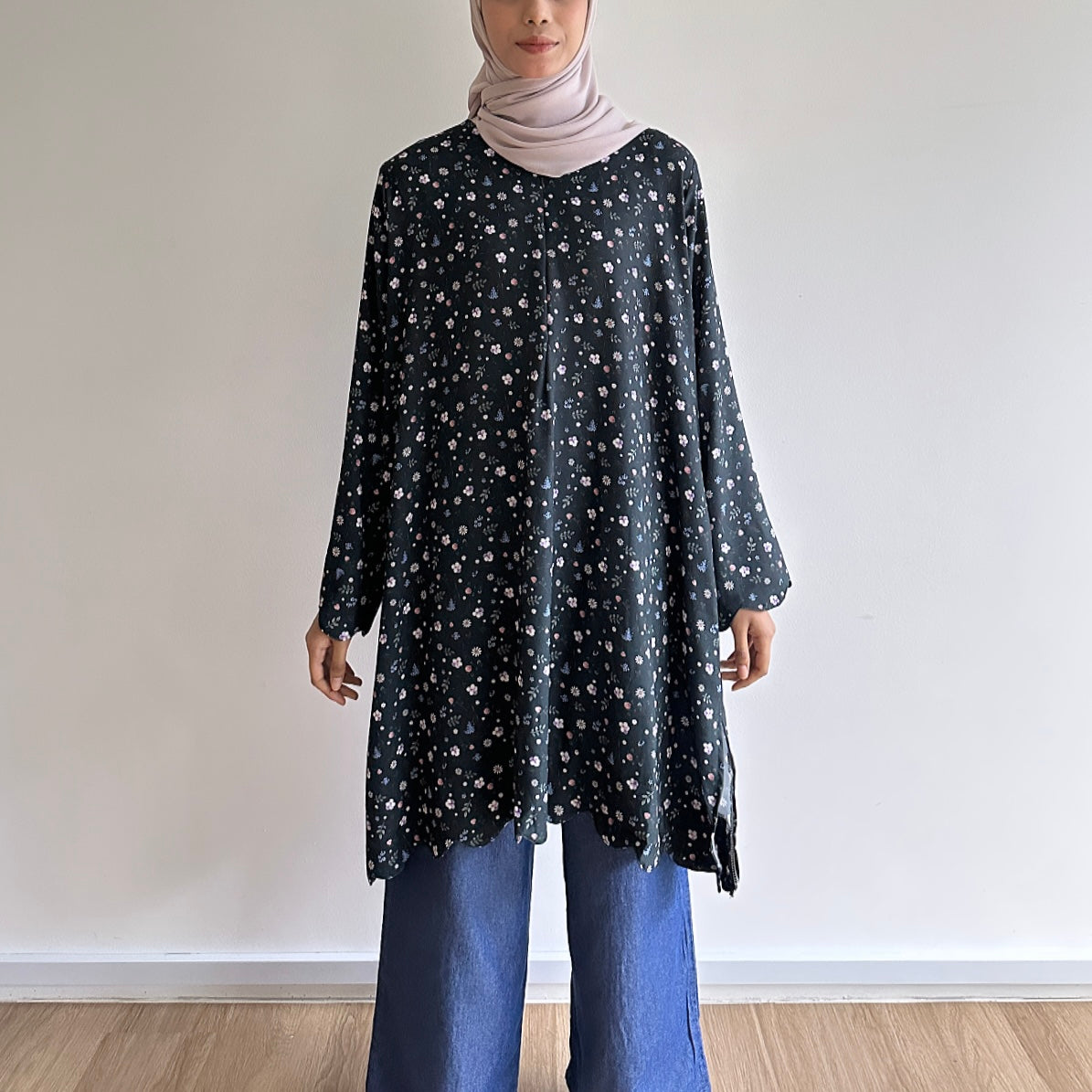 Mel floral printed tunic