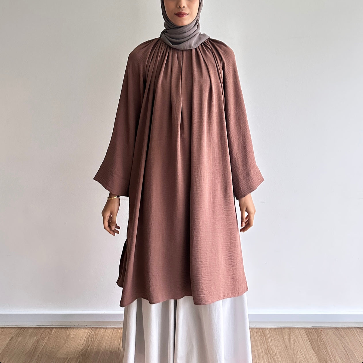 Mila basic raglan long tunic