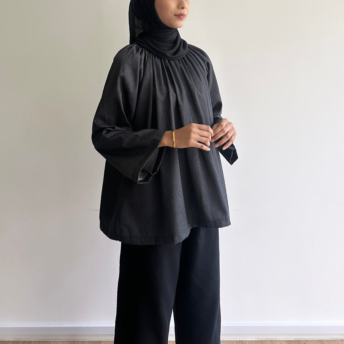 Wren denim blouse