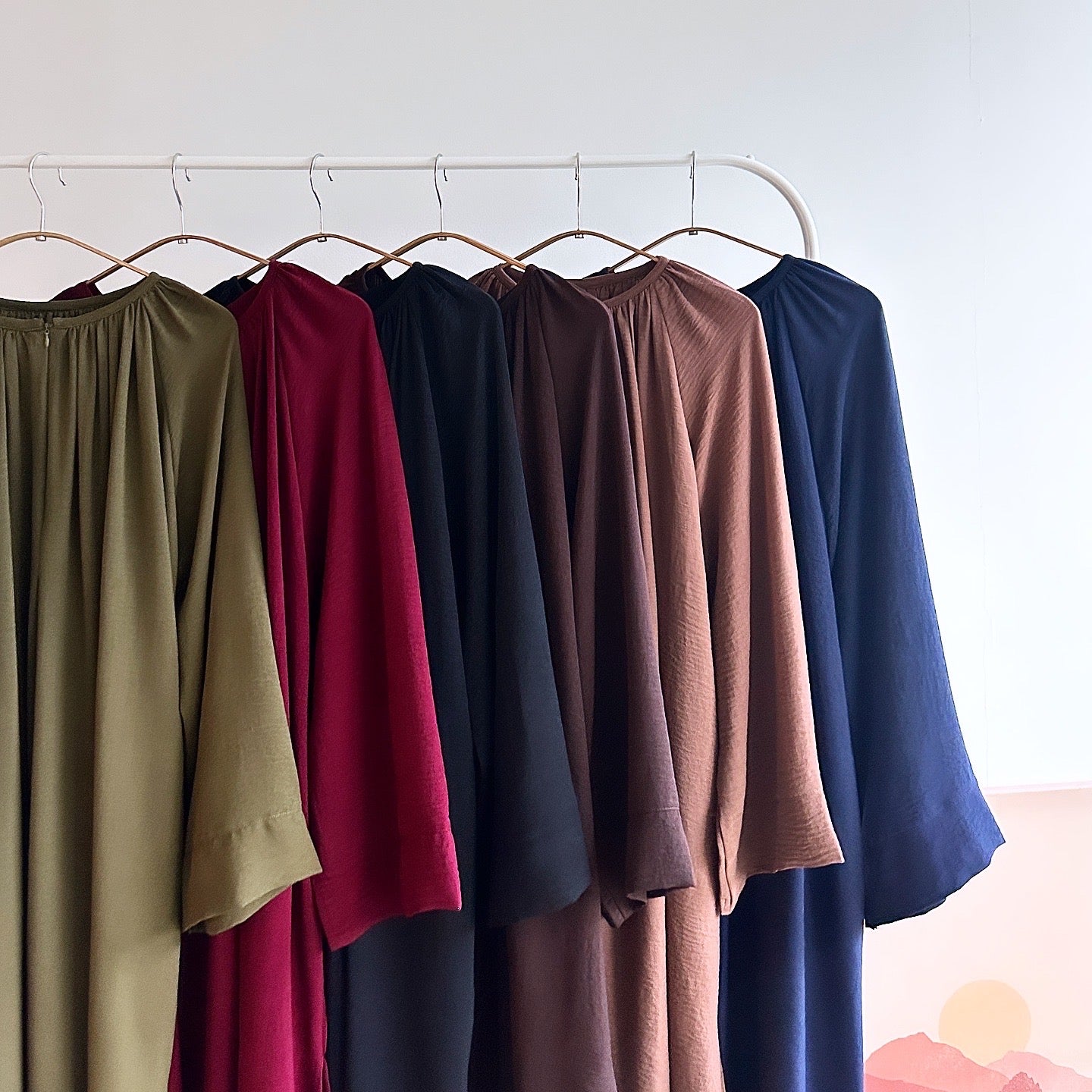Mila basic raglan long tunic