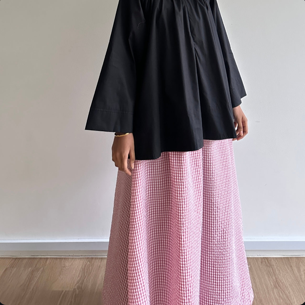 Kaia gingham skirt