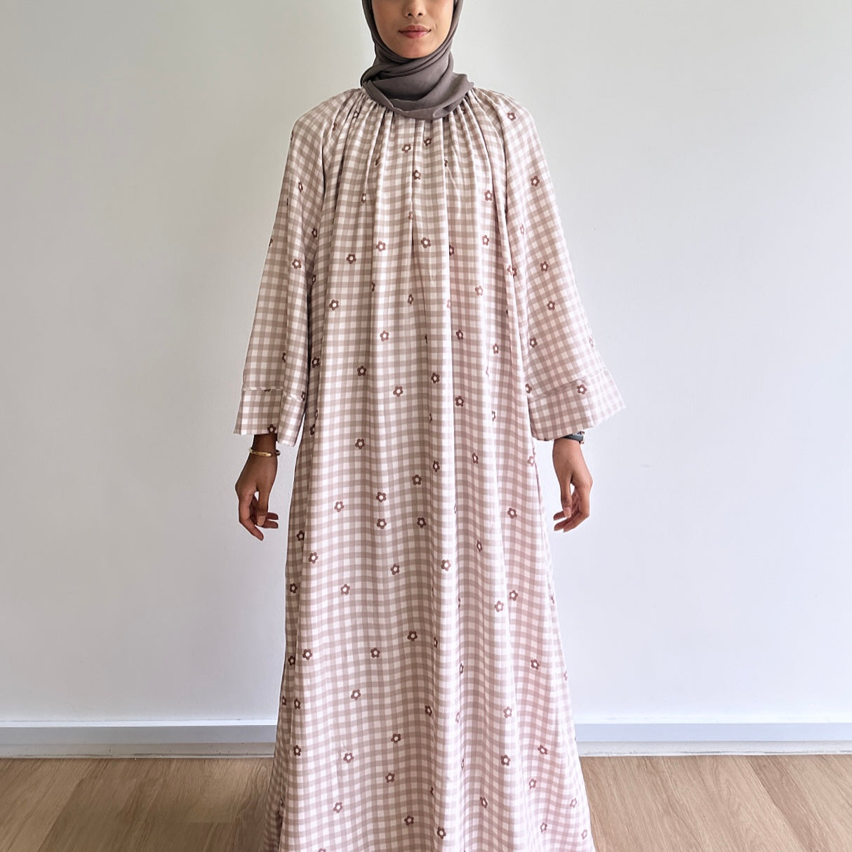 Kira daisy gingham dress