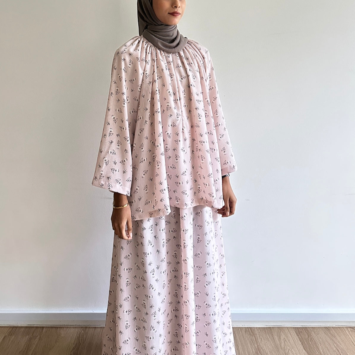 Fleur raglan skirt set