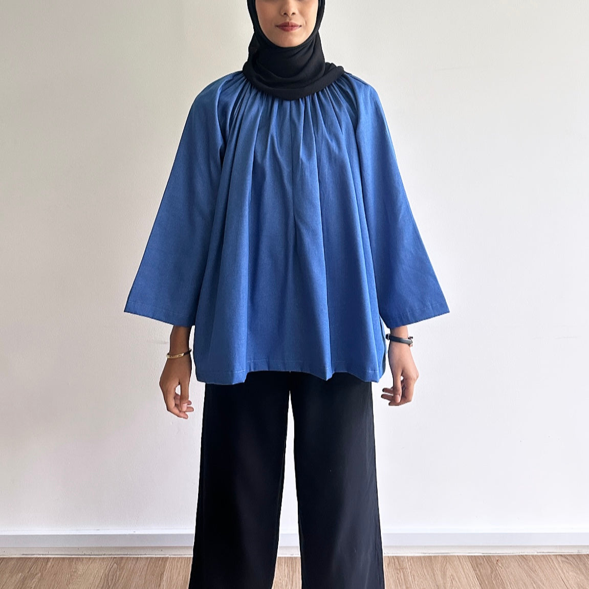 Wren denim blouse