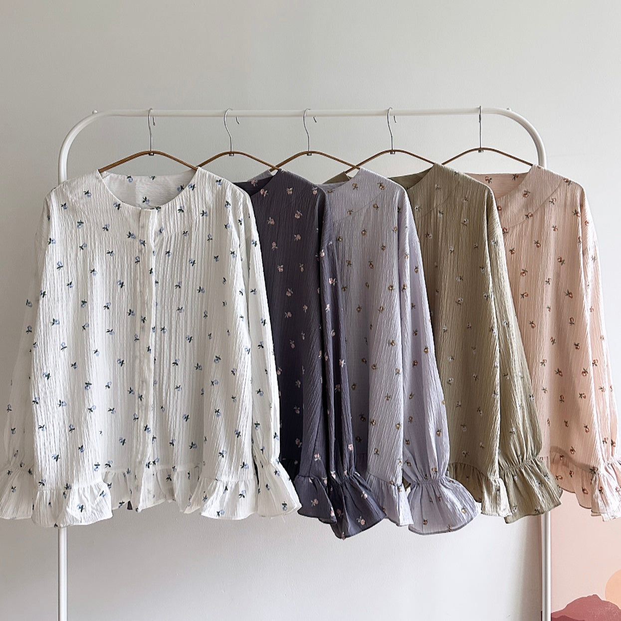 Gwen floral ruffle blouse