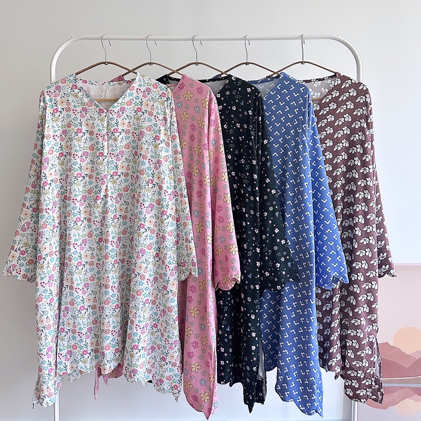 Mel floral printed tunic