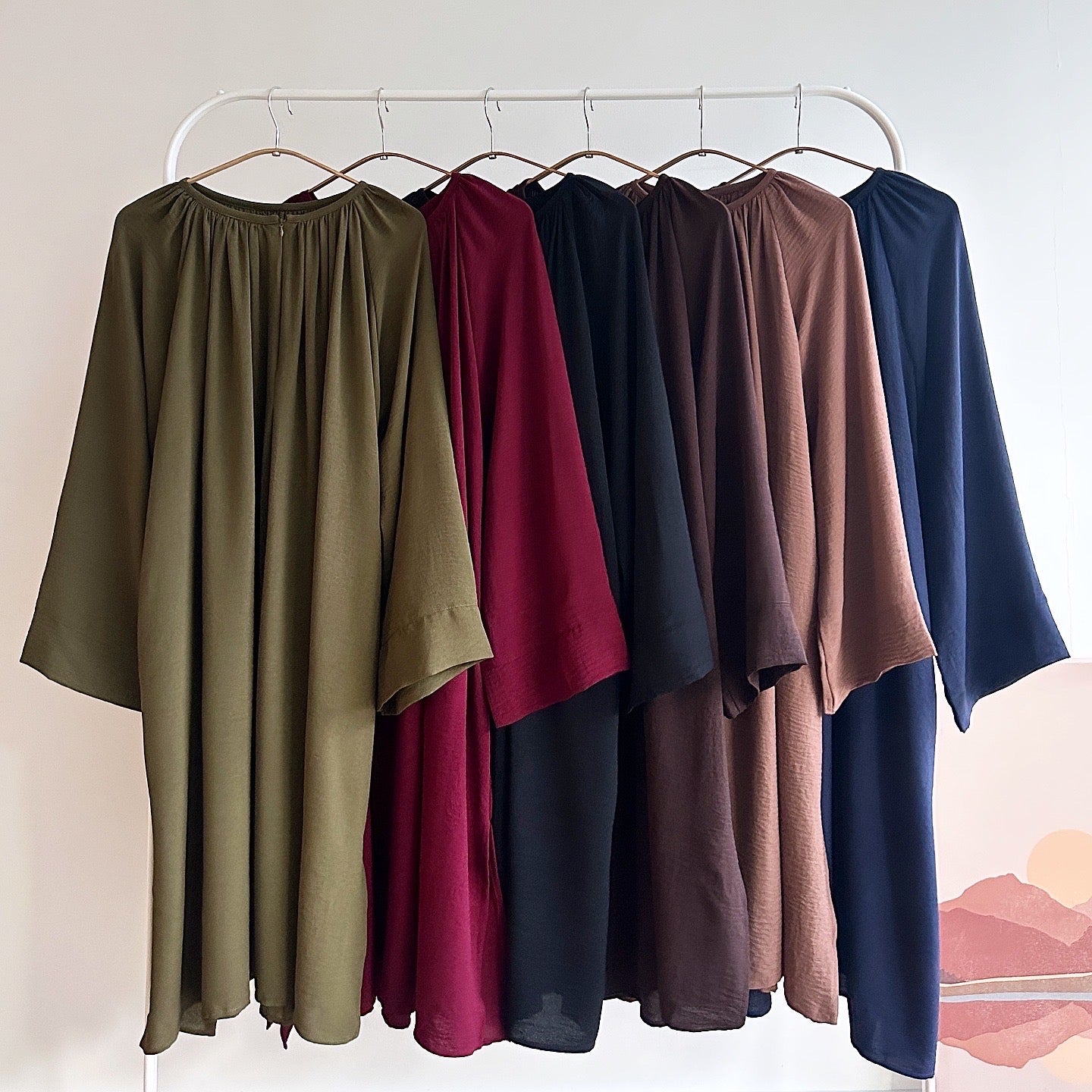 Mila basic raglan long tunic