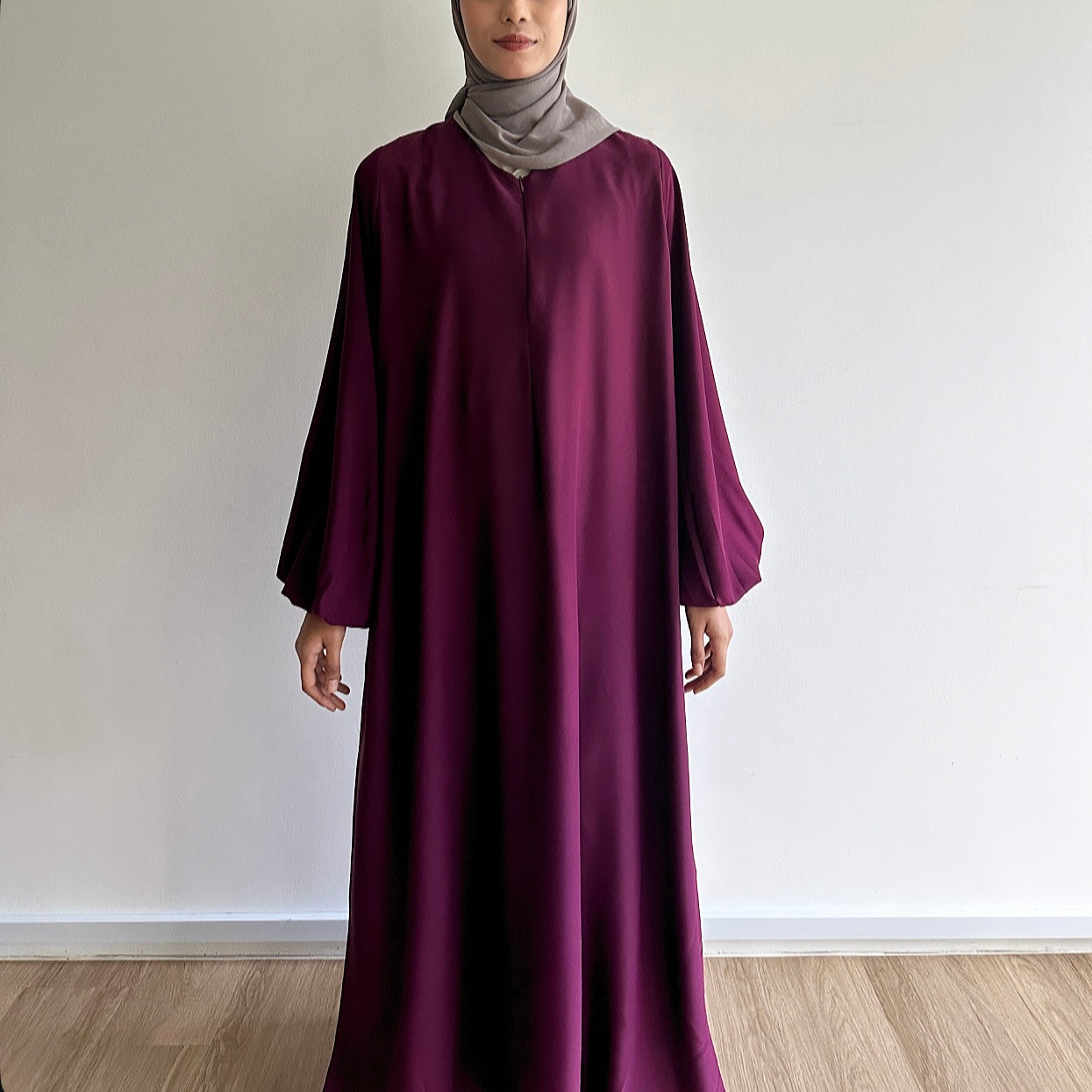 Alia puffy sleeve maxi dress