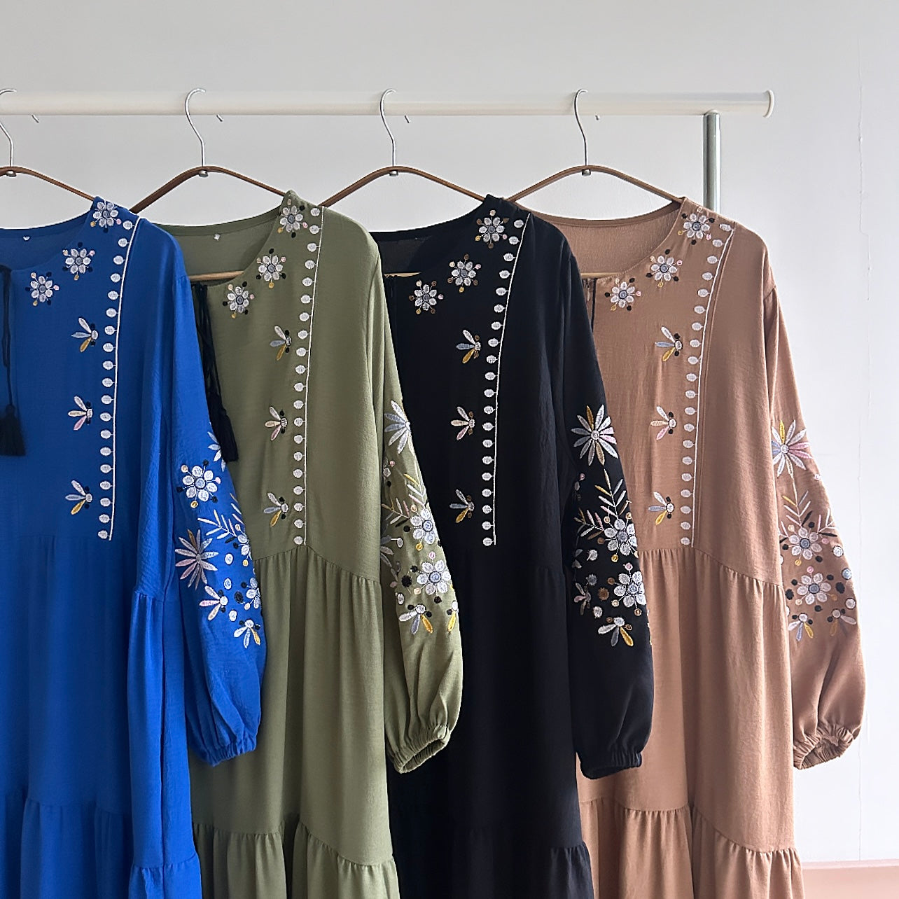 Julia floral embroidered dress