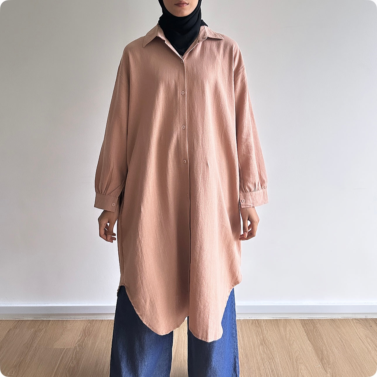 Zia oversized midi shirt