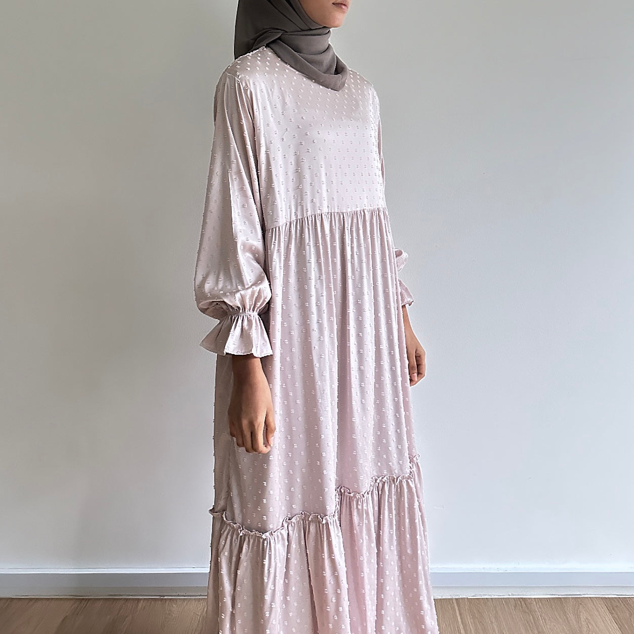 Sarah flowy silky dress