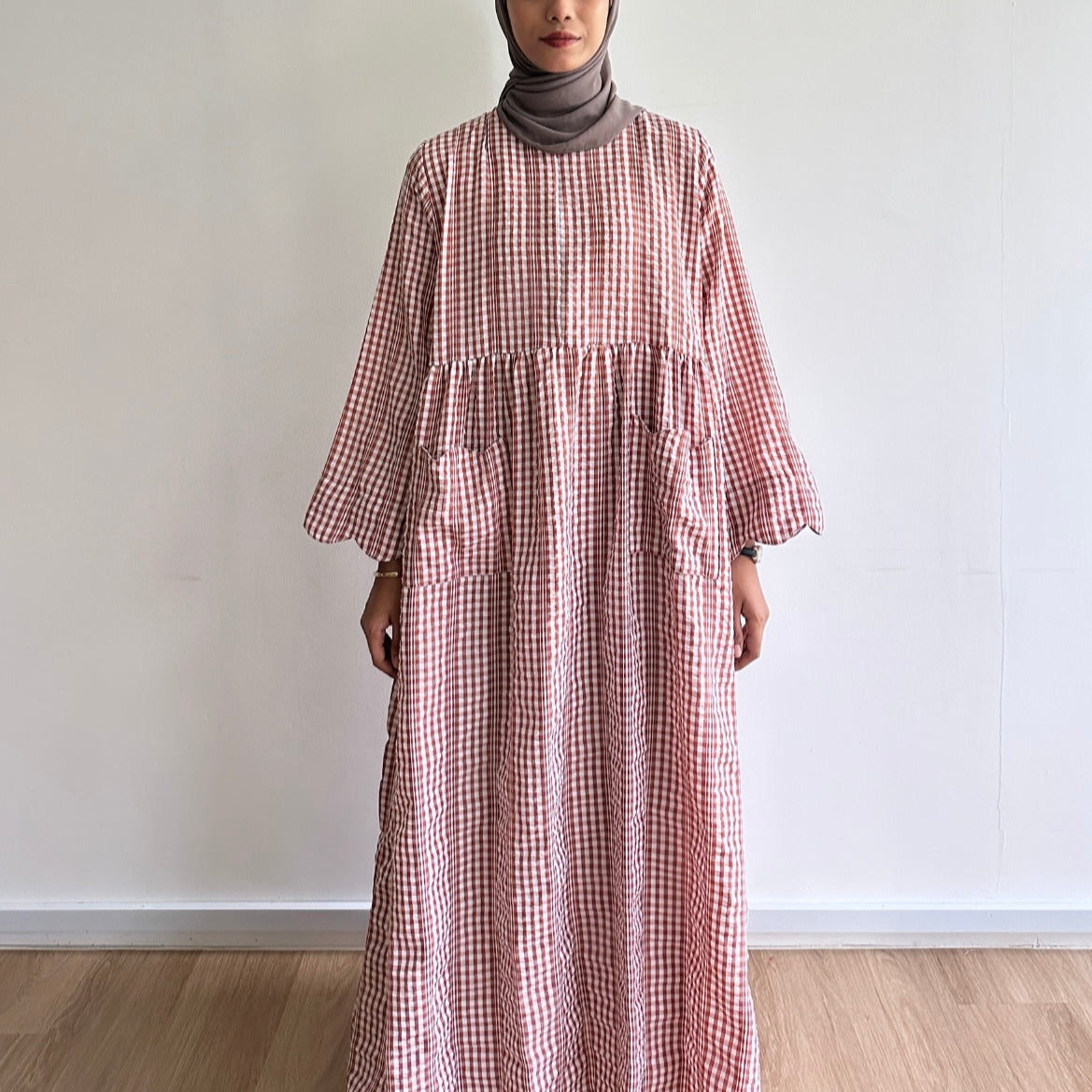 Maple gingham dress