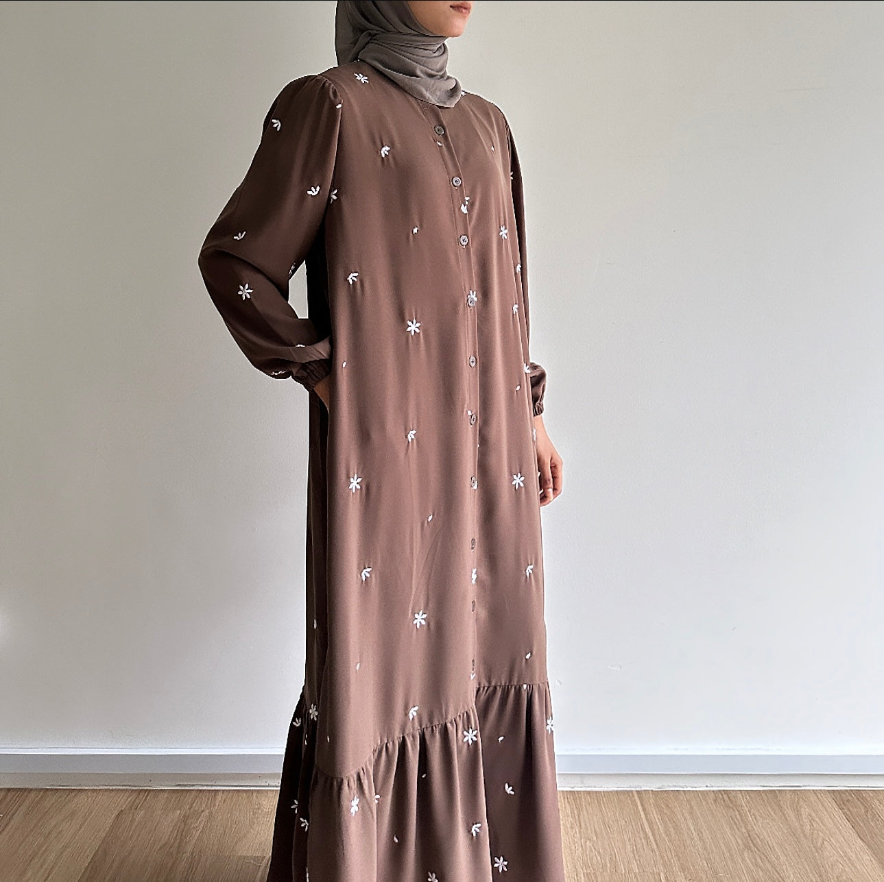 Maia floral embroidered dress