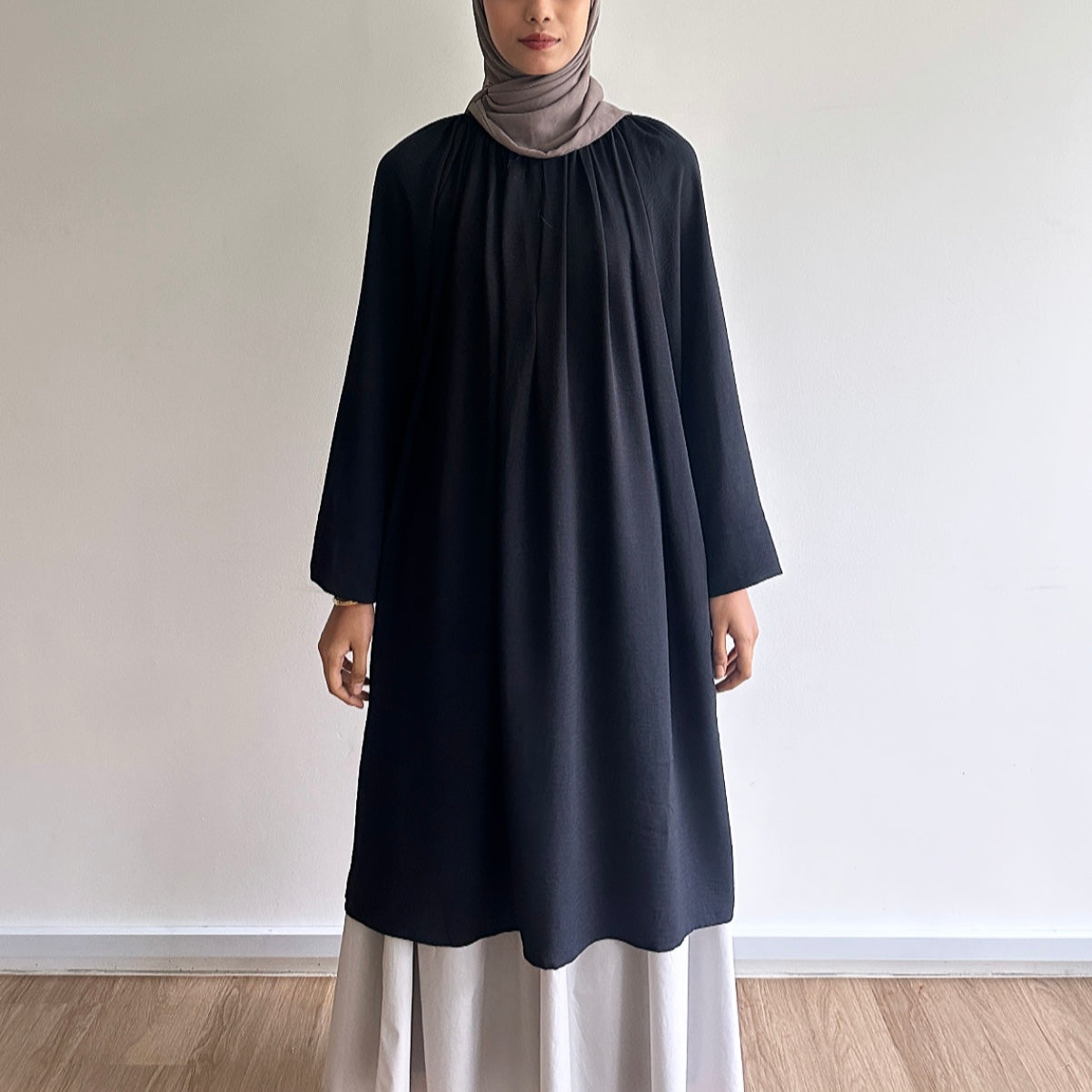 Mila basic raglan long tunic