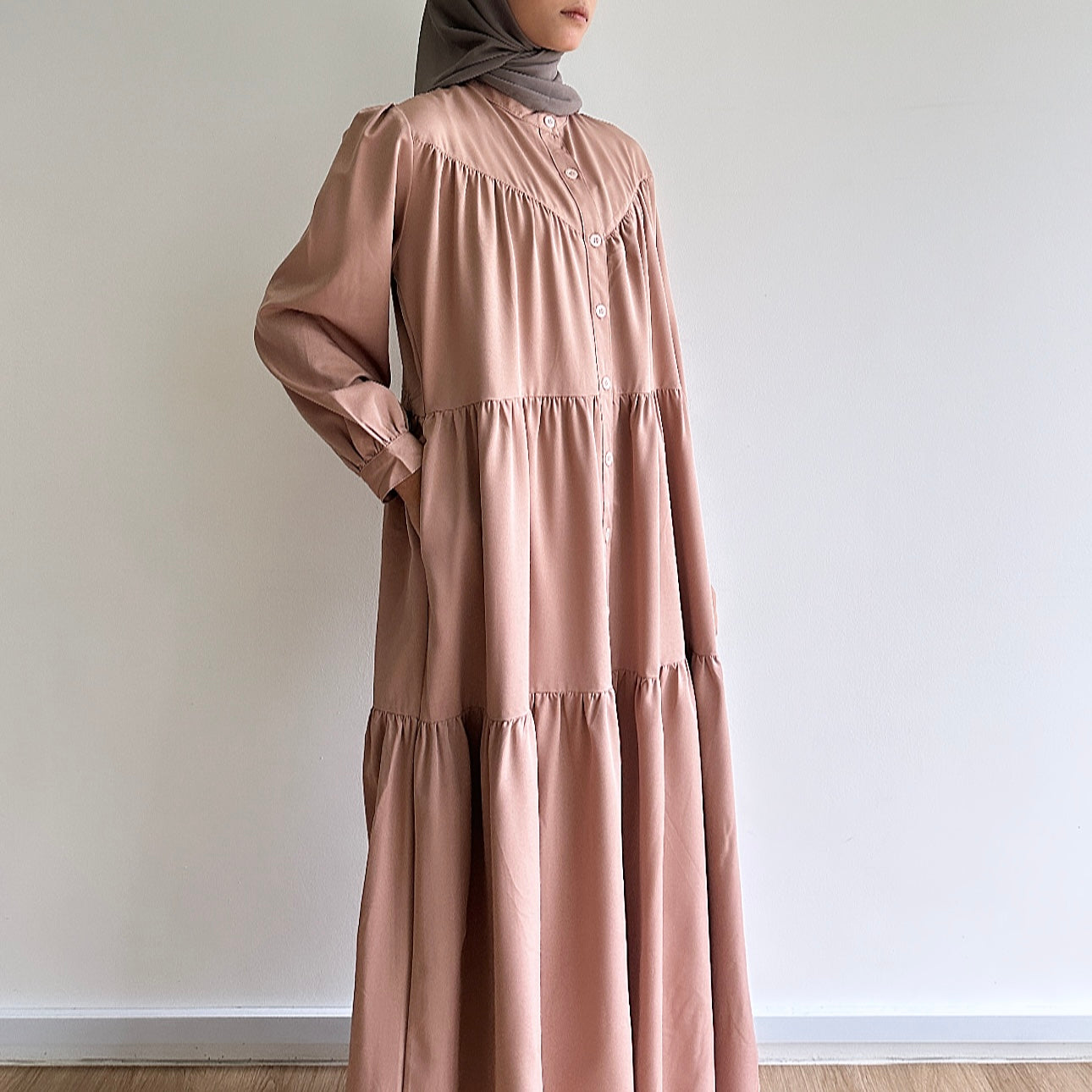 Stella tiered maxi dress