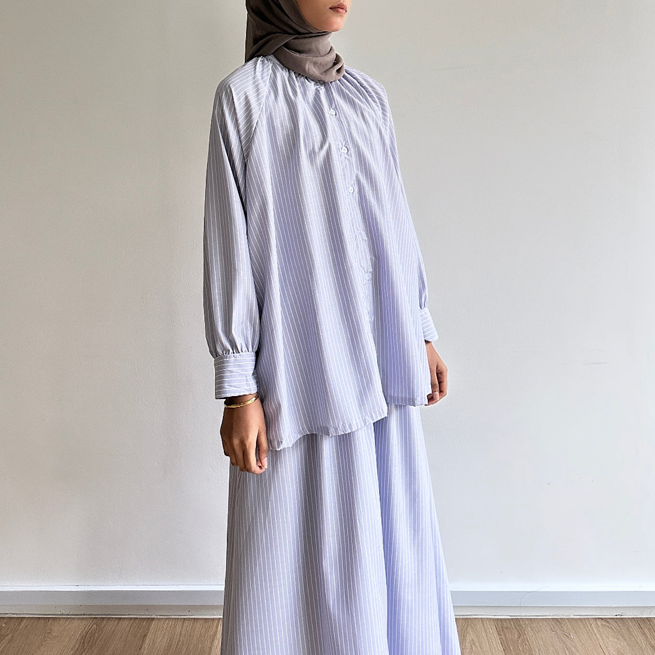 Clara stripe skirt set