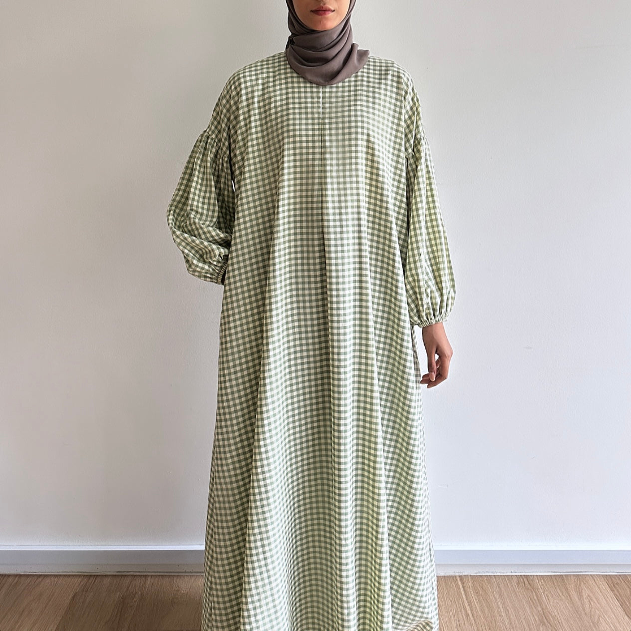 Kayla puffy sleeve dress