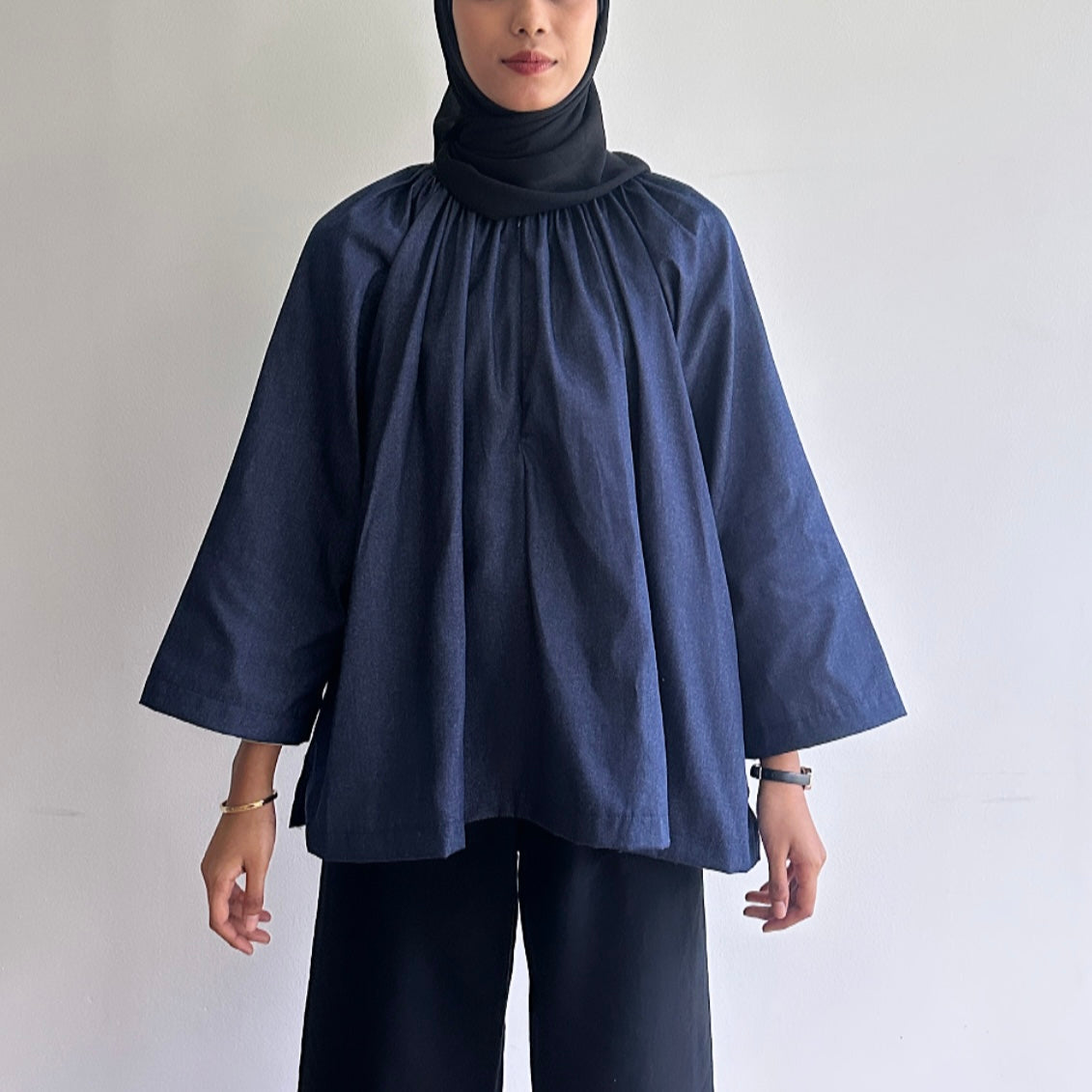 Wren denim blouse