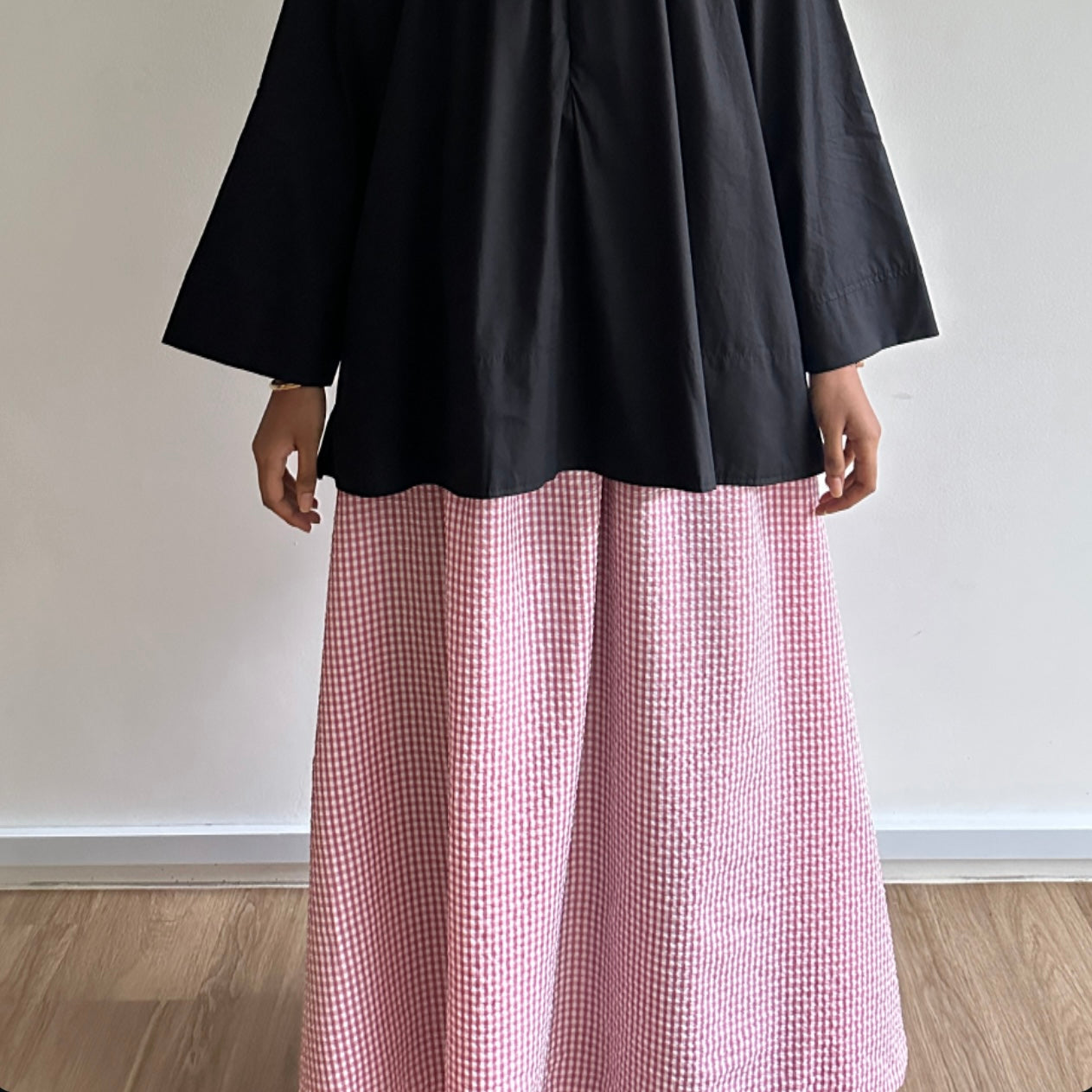 Kaia gingham skirt