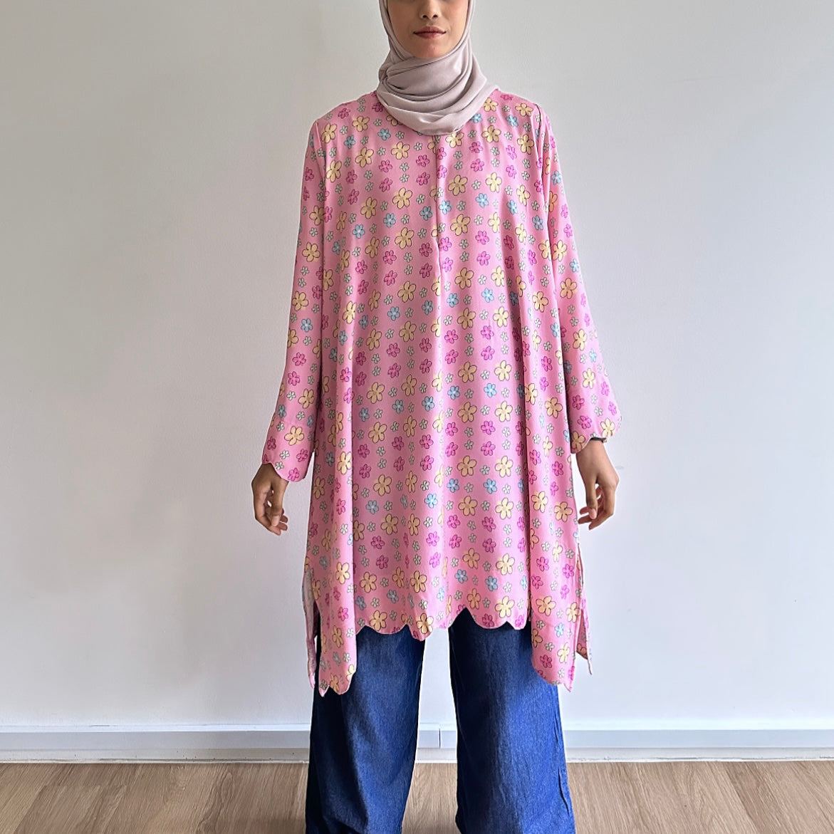 Mel floral printed tunic