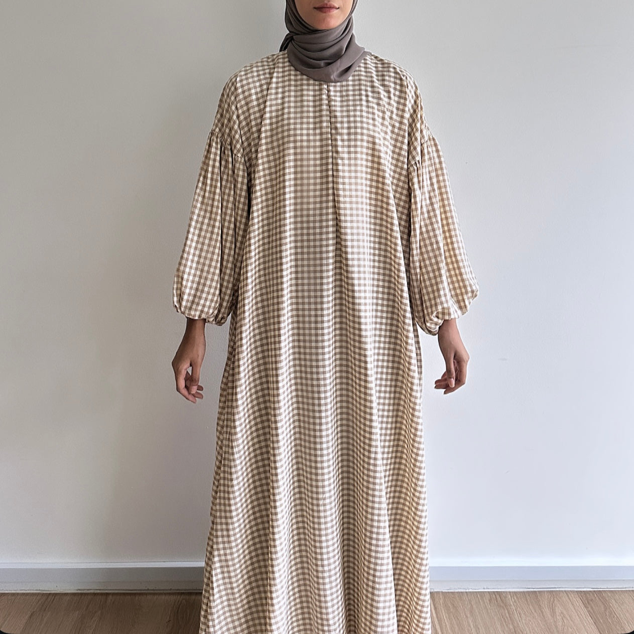 Kayla puffy sleeve dress