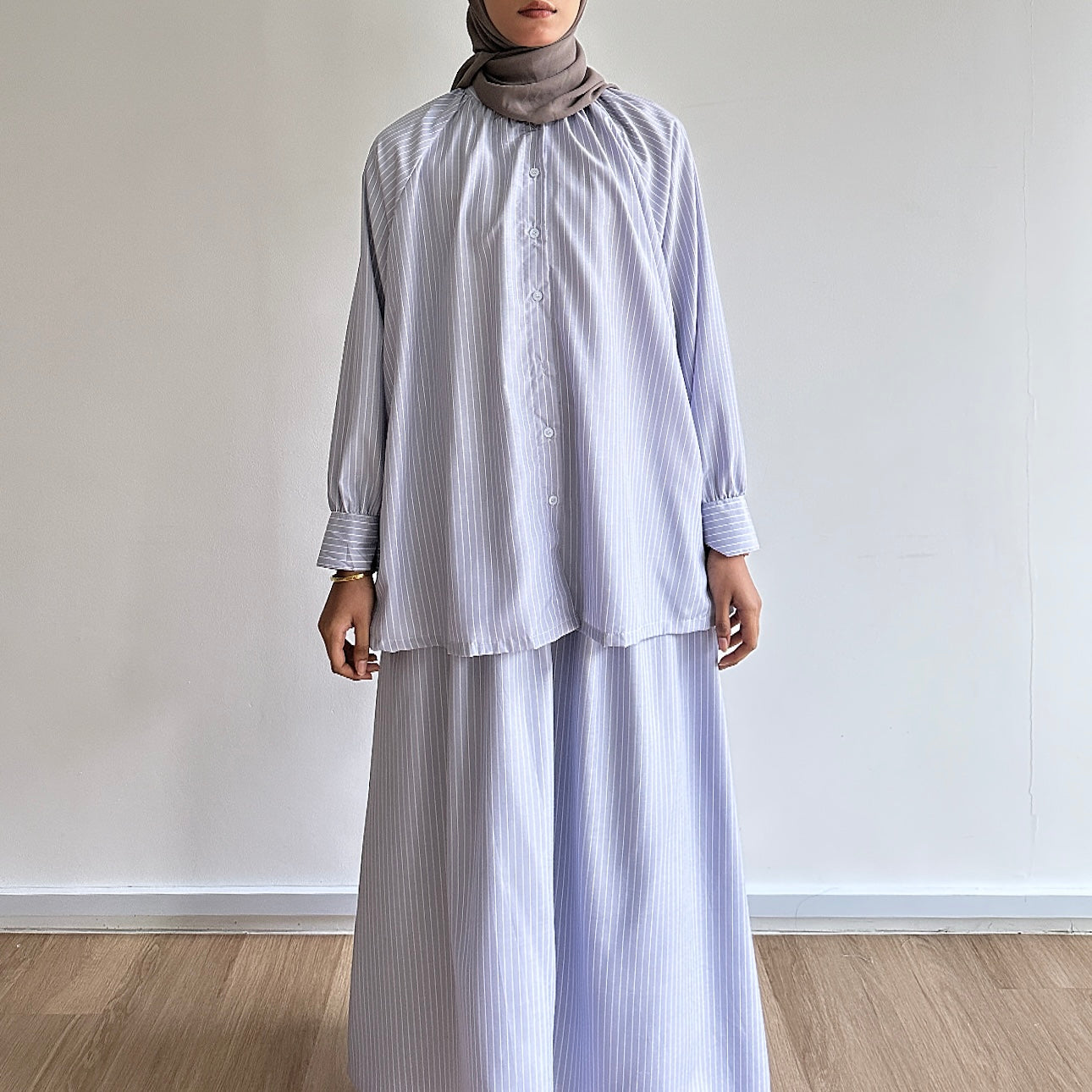 Clara stripe skirt set