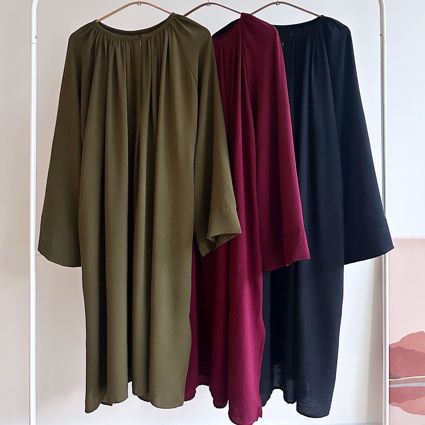 Mila basic raglan long tunic
