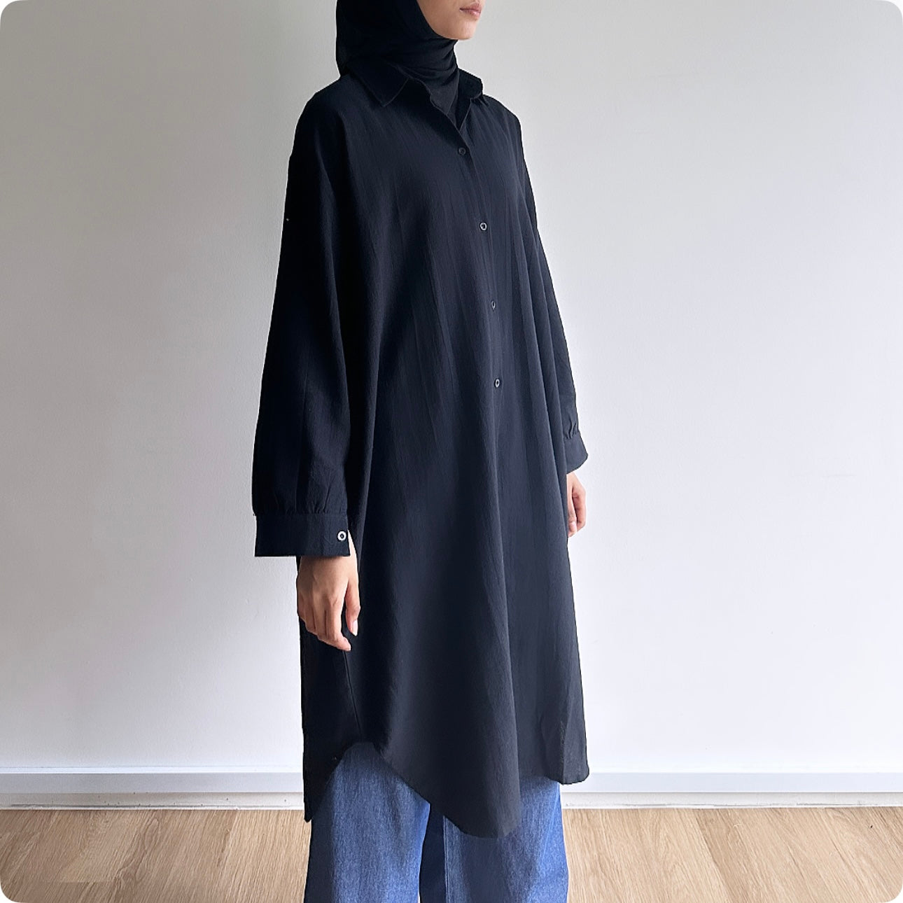 Zia oversized midi shirt