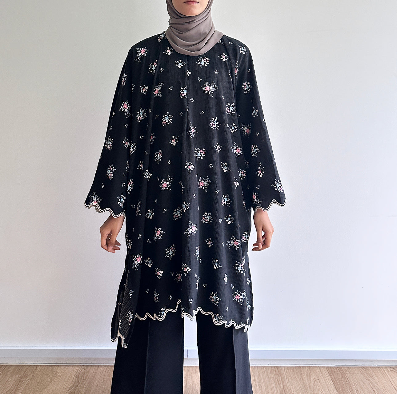Lyn floral sulam tunic