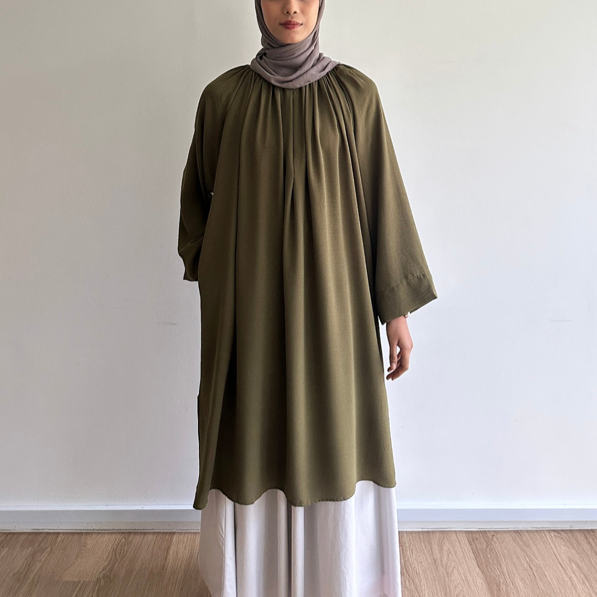 Mila basic raglan long tunic