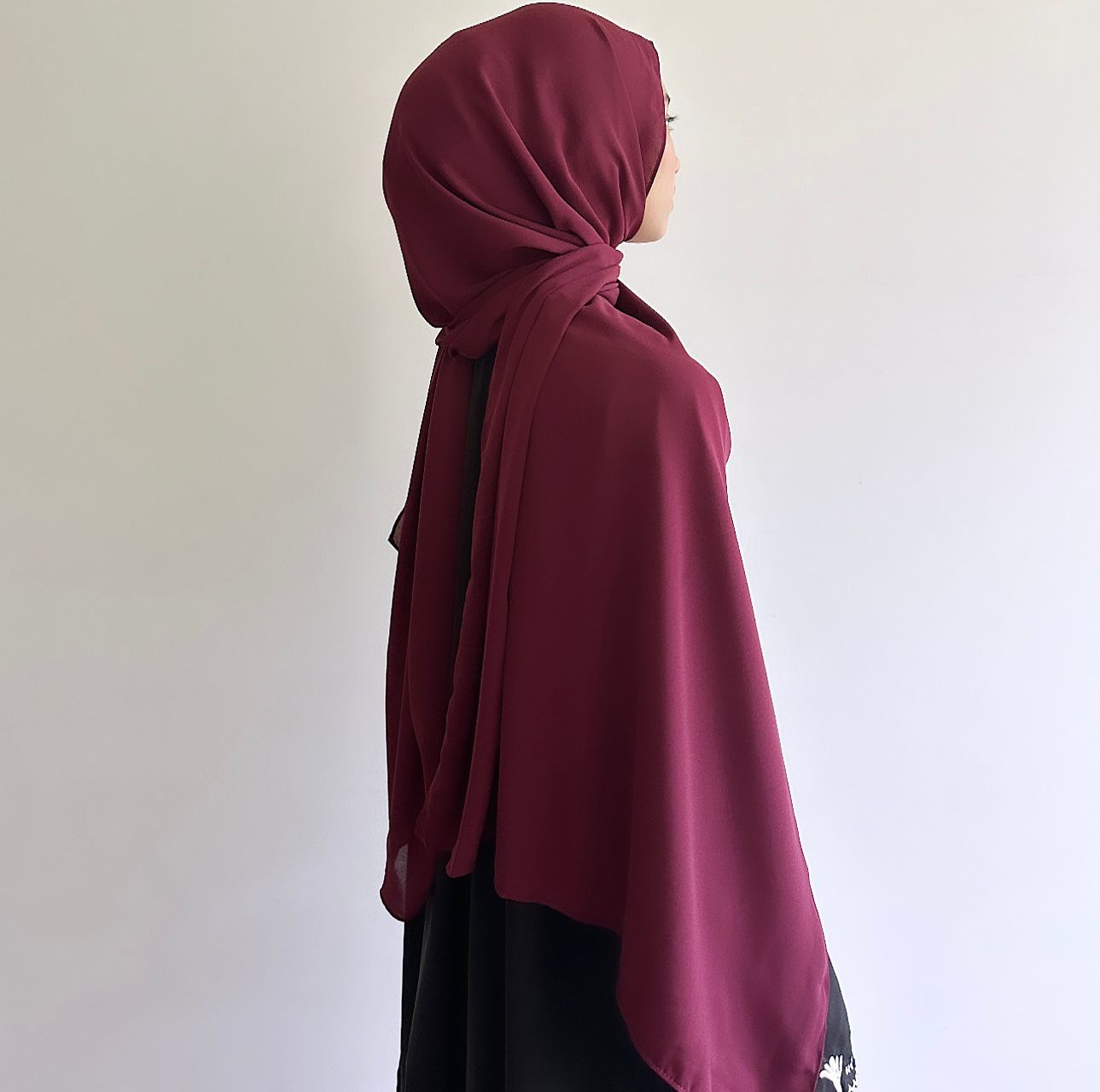 Basic chiffon shawl