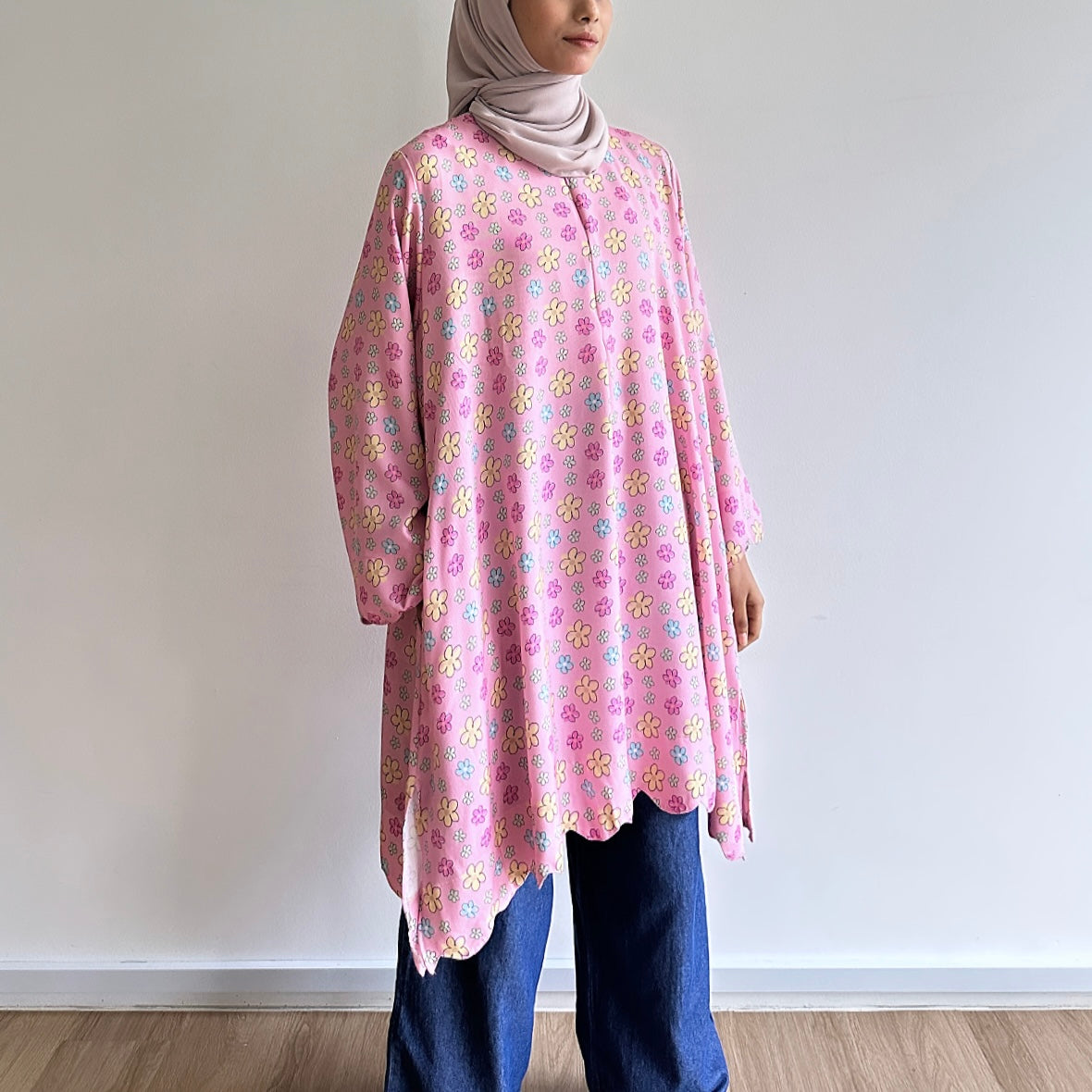 Mel floral printed tunic