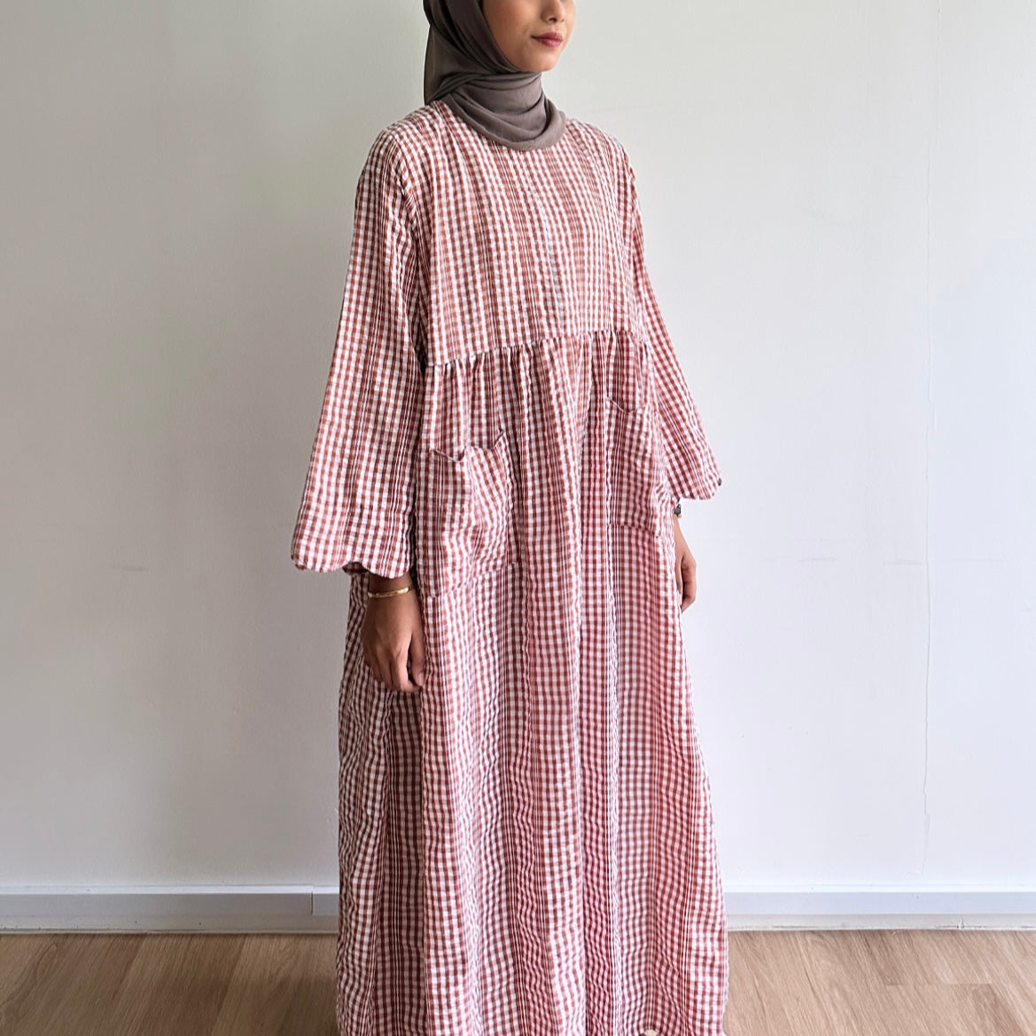 Maple gingham dress