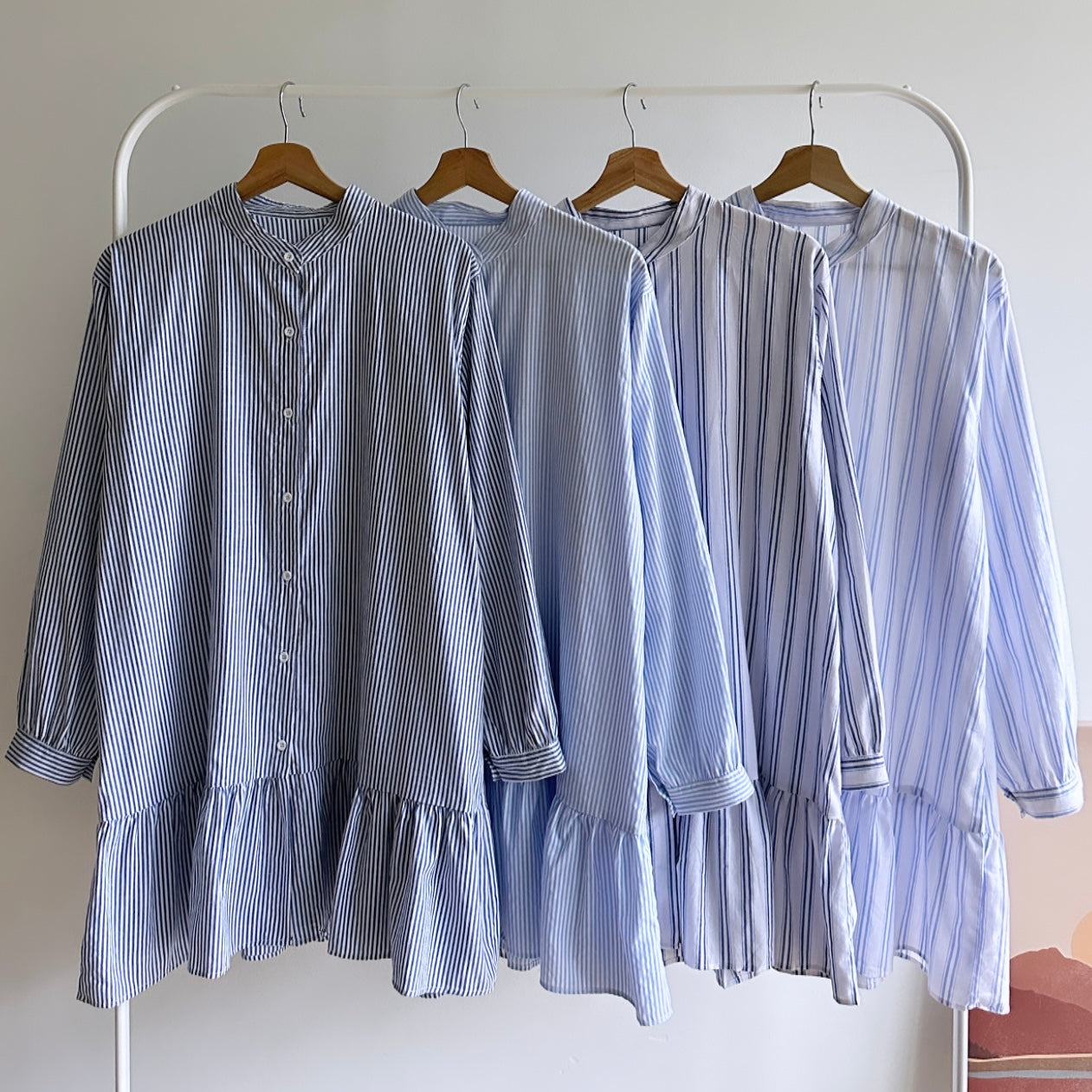 Selene stripe oversized blouse