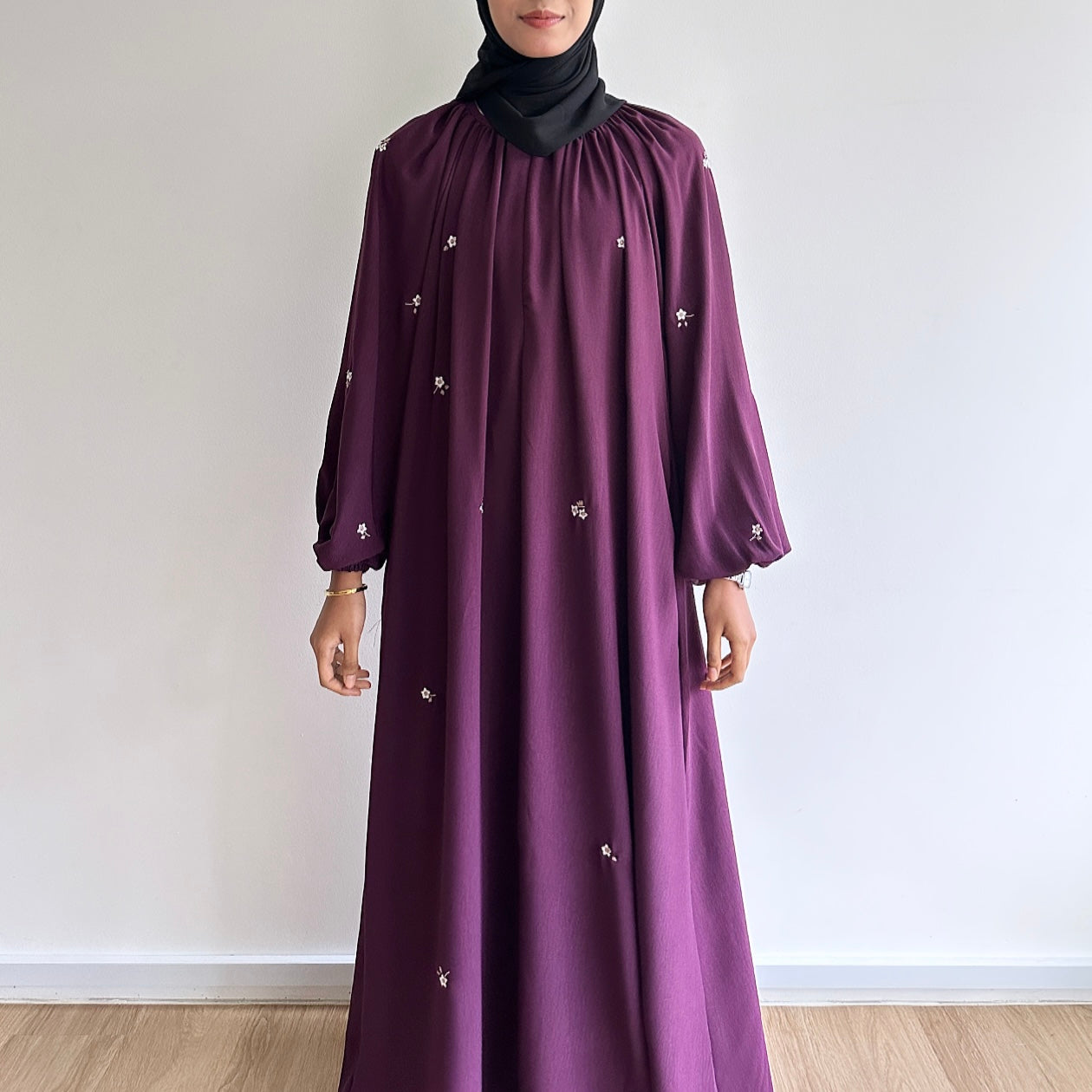 Yasmin embroidered maxi dress
