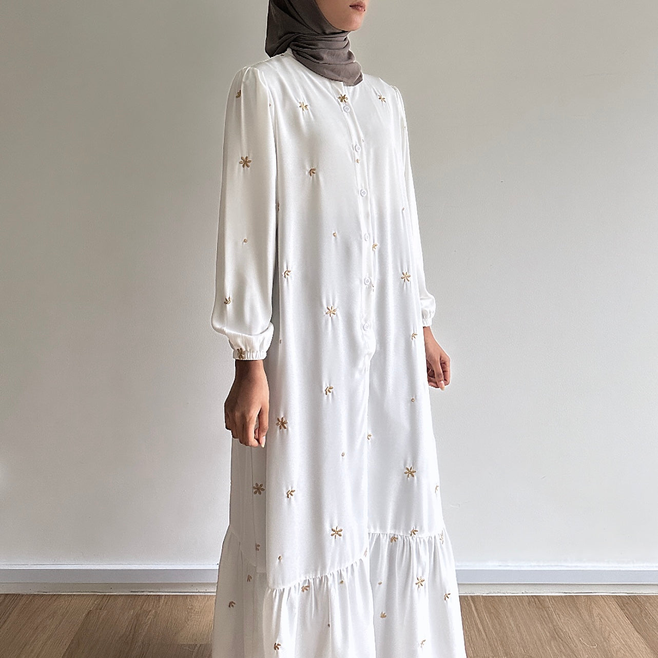 Maia floral embroidered dress