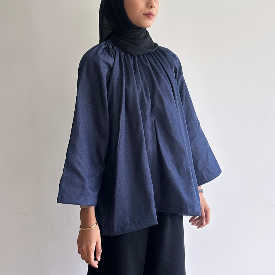 Wren denim blouse