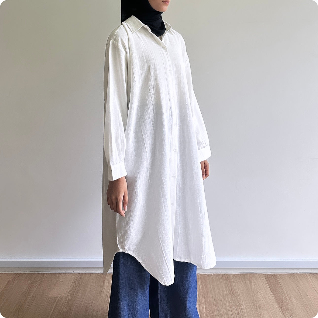 Zia oversized midi shirt