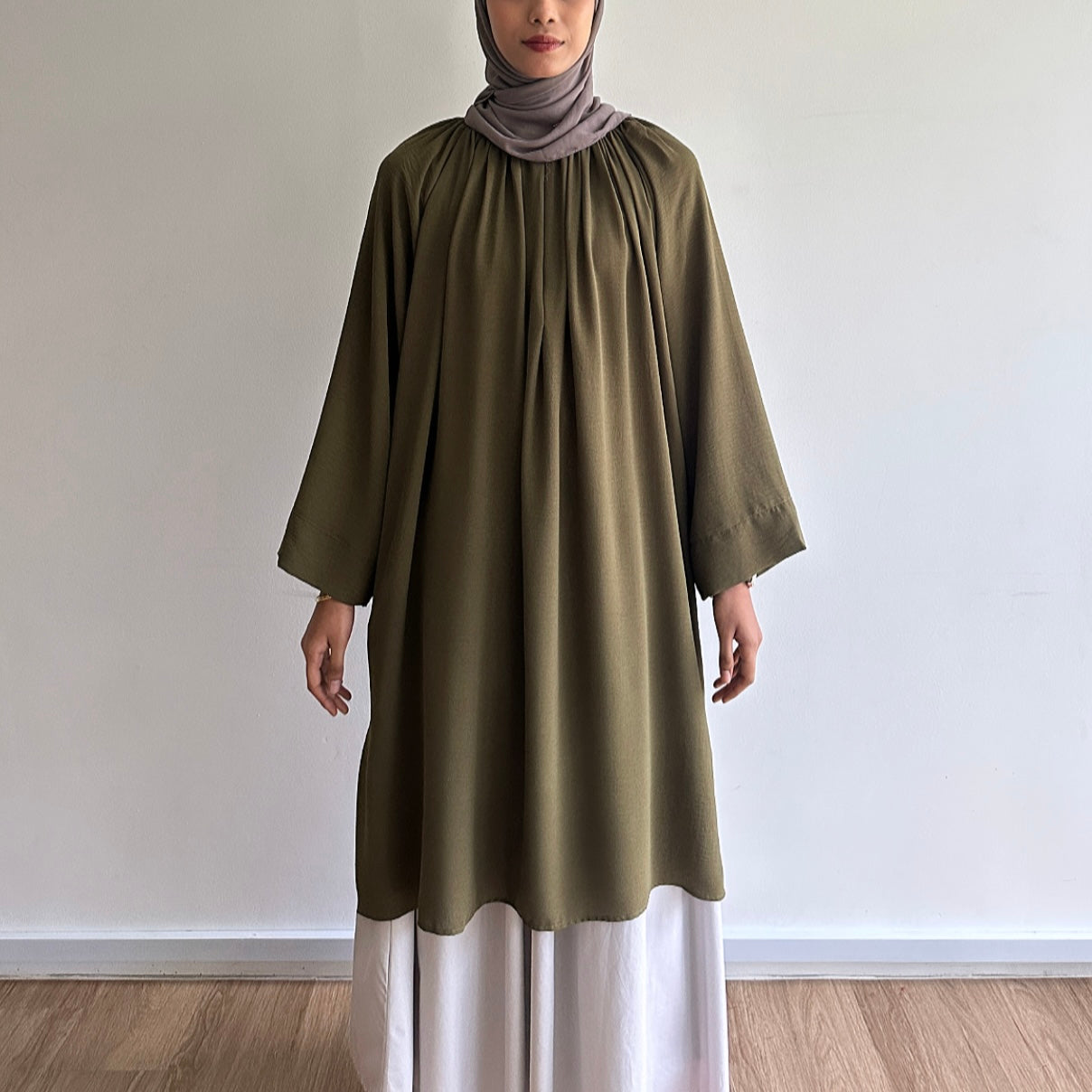 Mila basic raglan long tunic