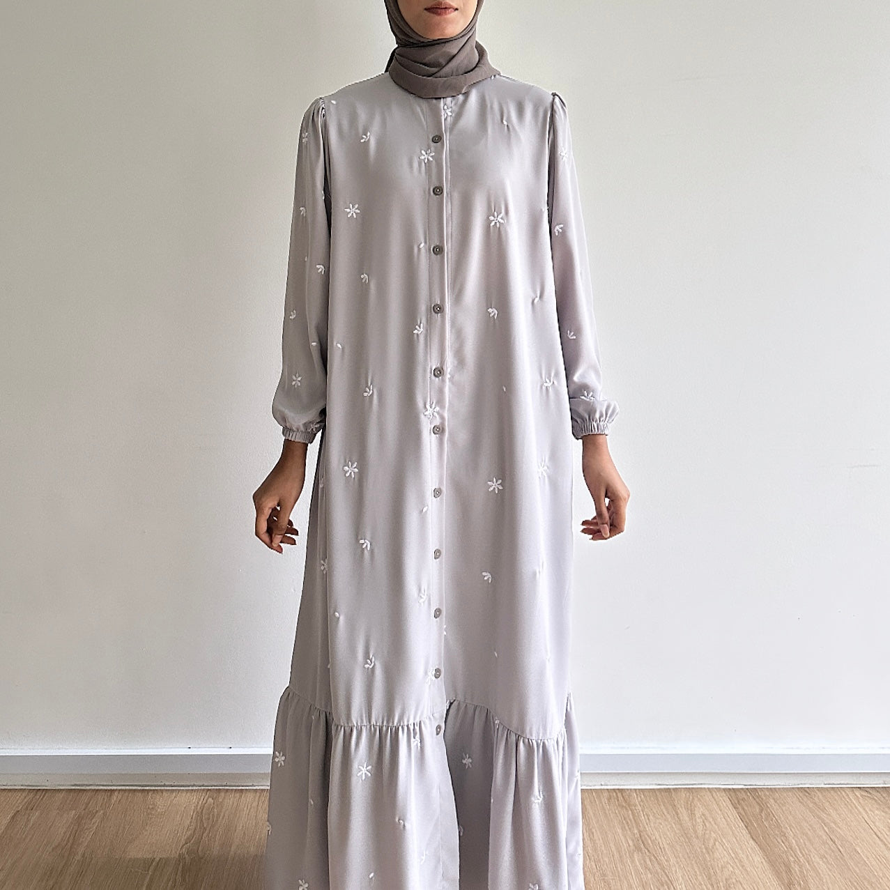 Maia floral embroidered dress
