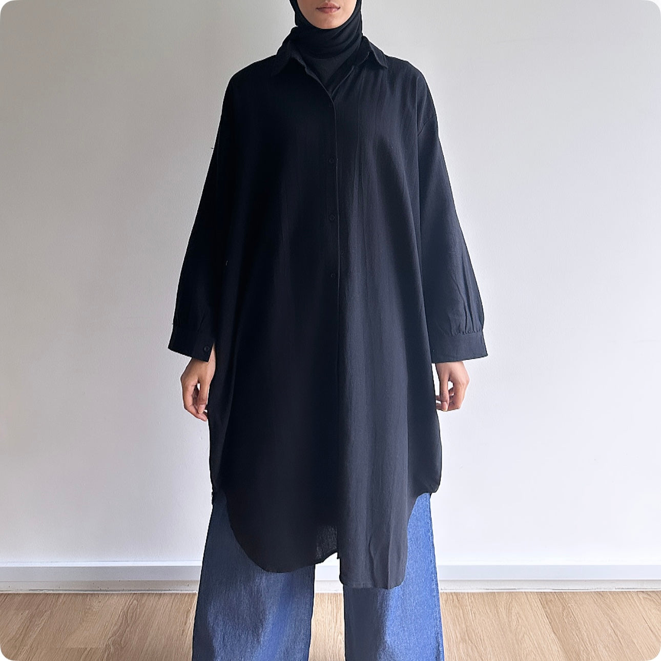 Zia oversized midi shirt