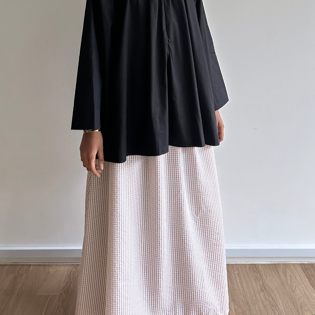 Kaia gingham skirt