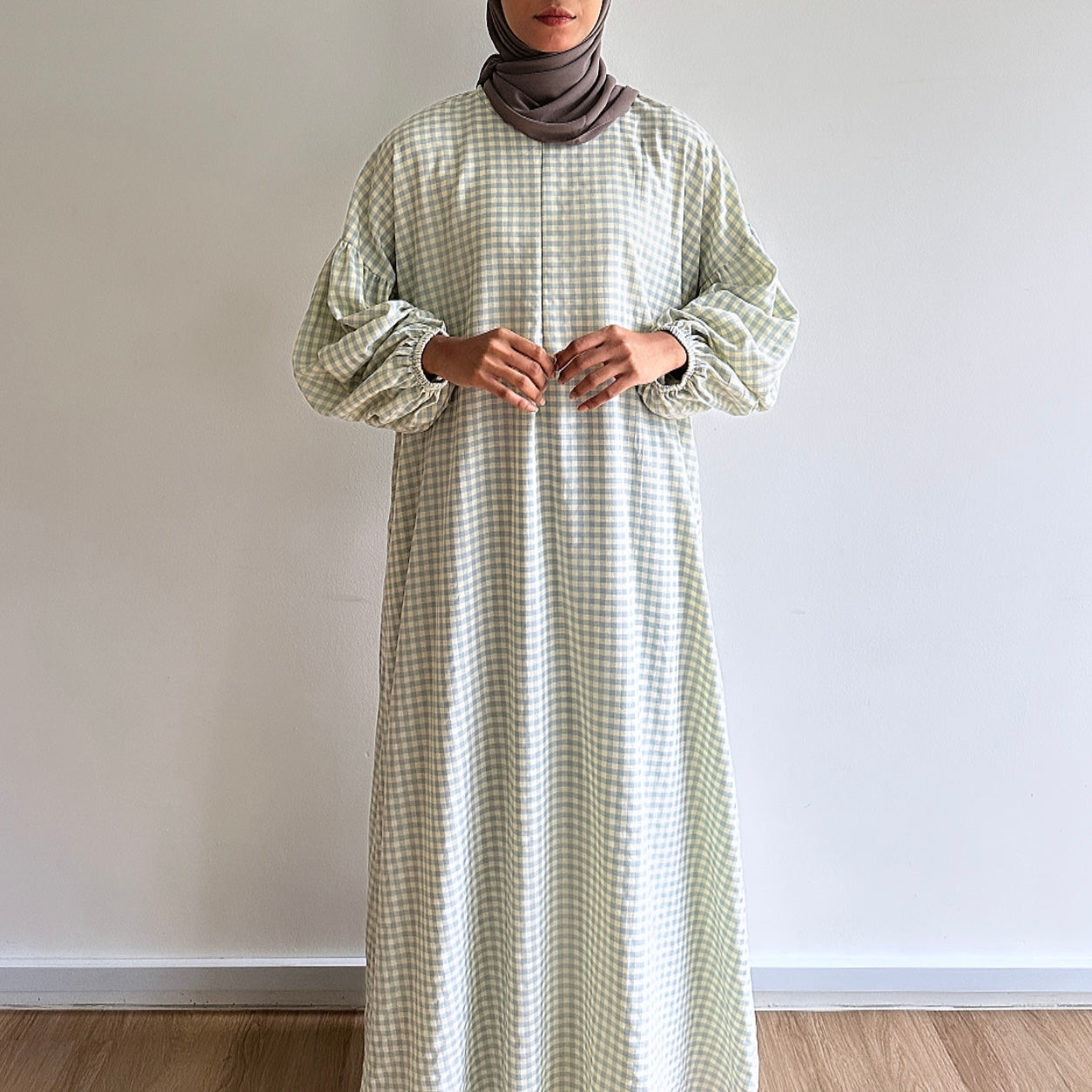 Kayla puffy sleeve dress