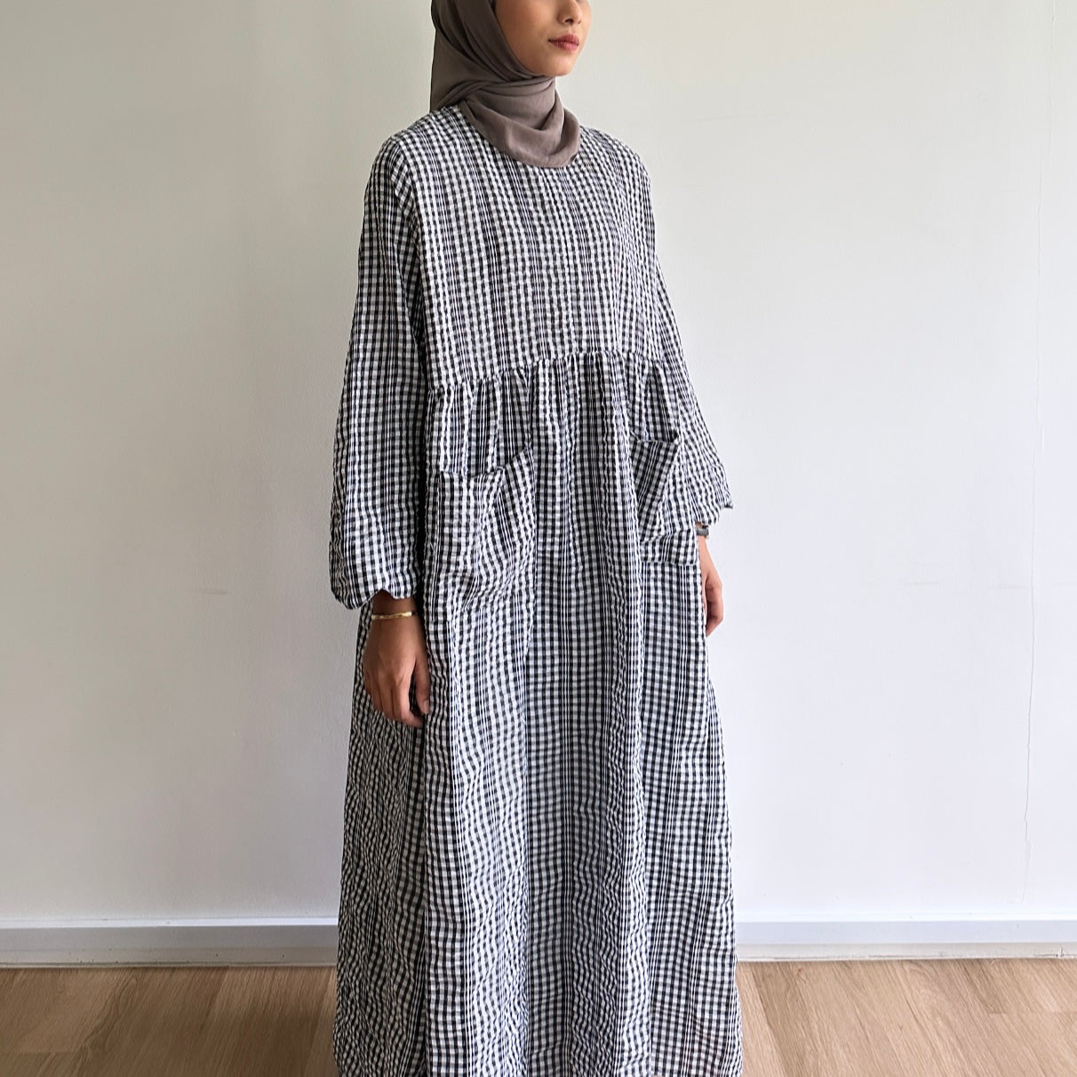 Maple gingham dress