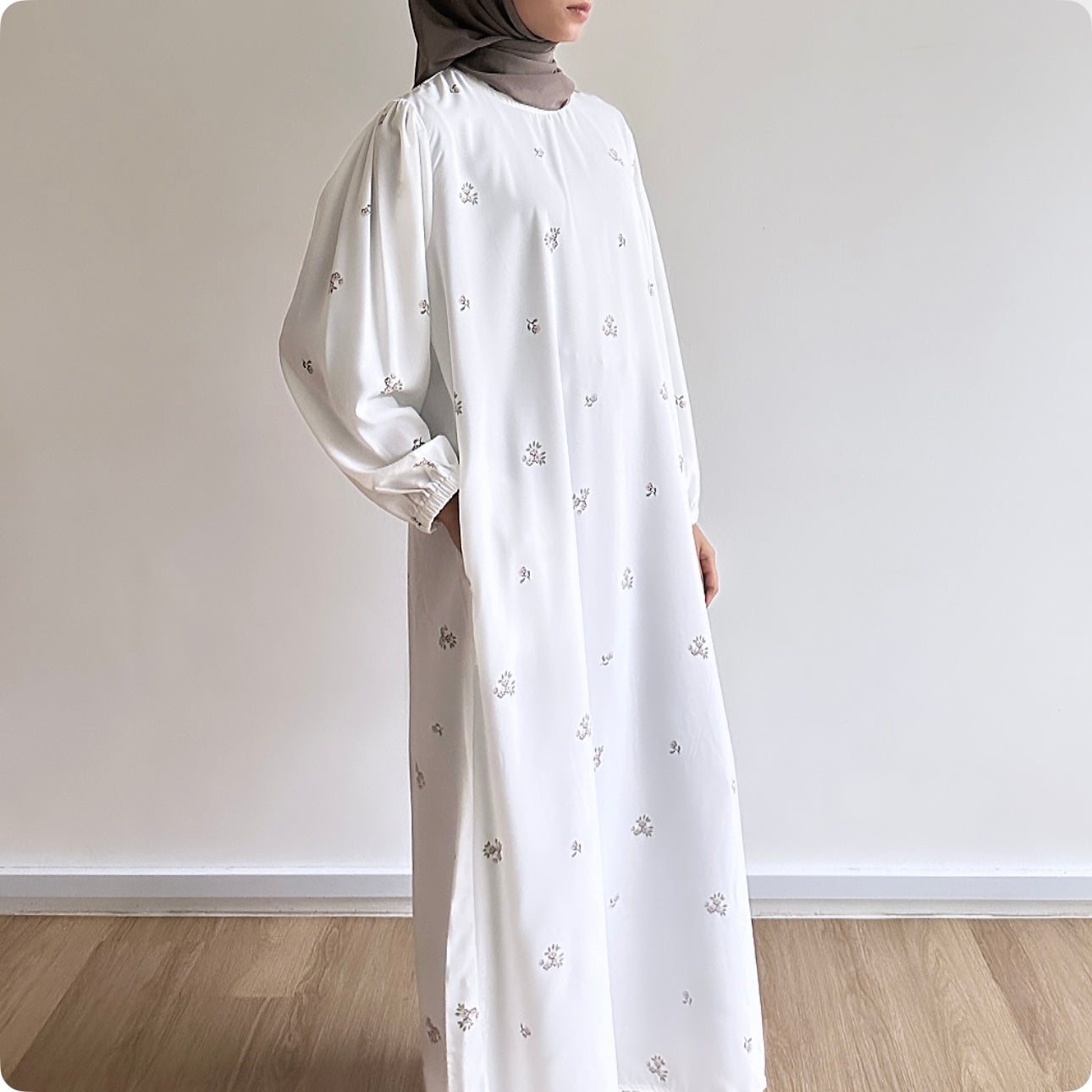 Isla floral printed long dress