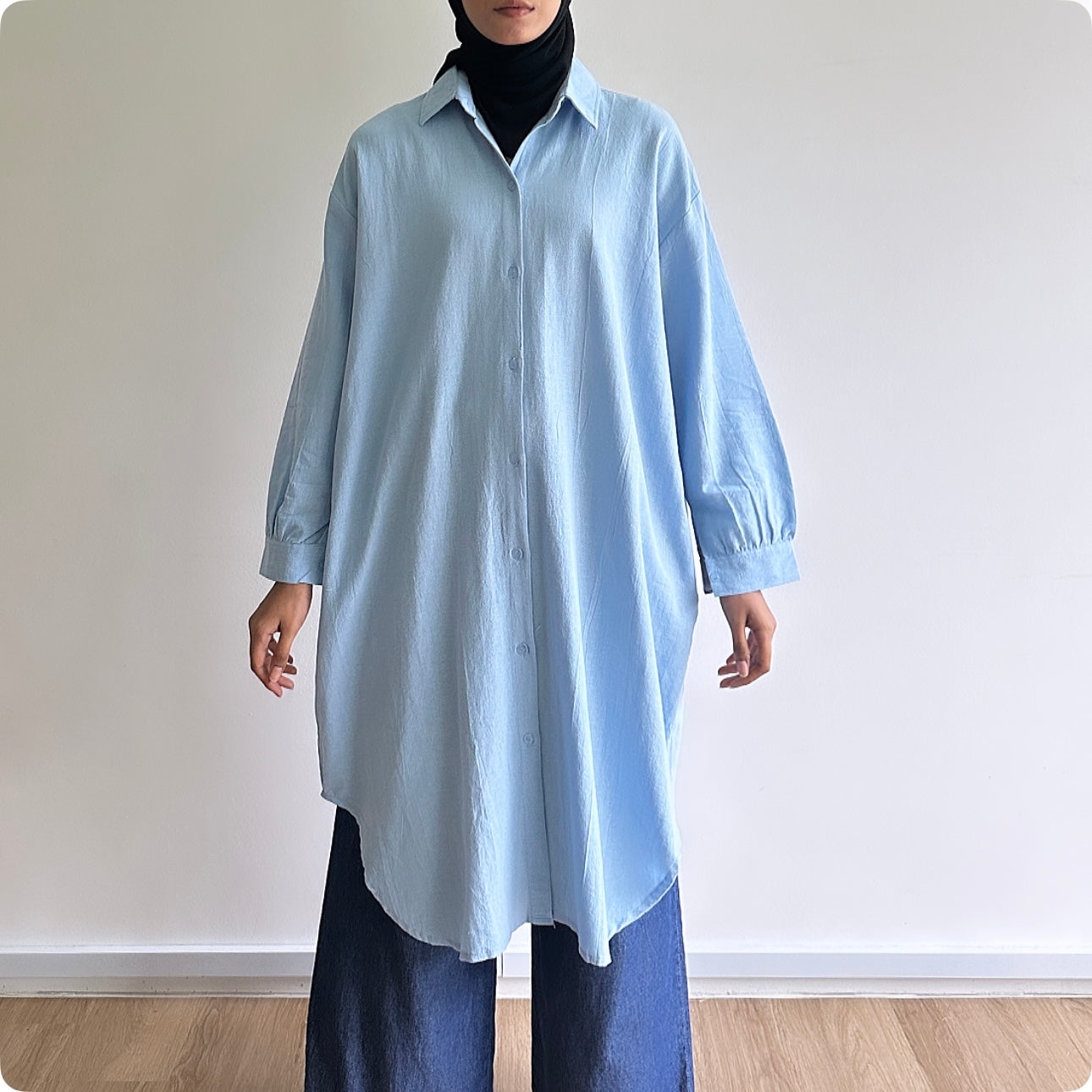 Zia oversized midi shirt