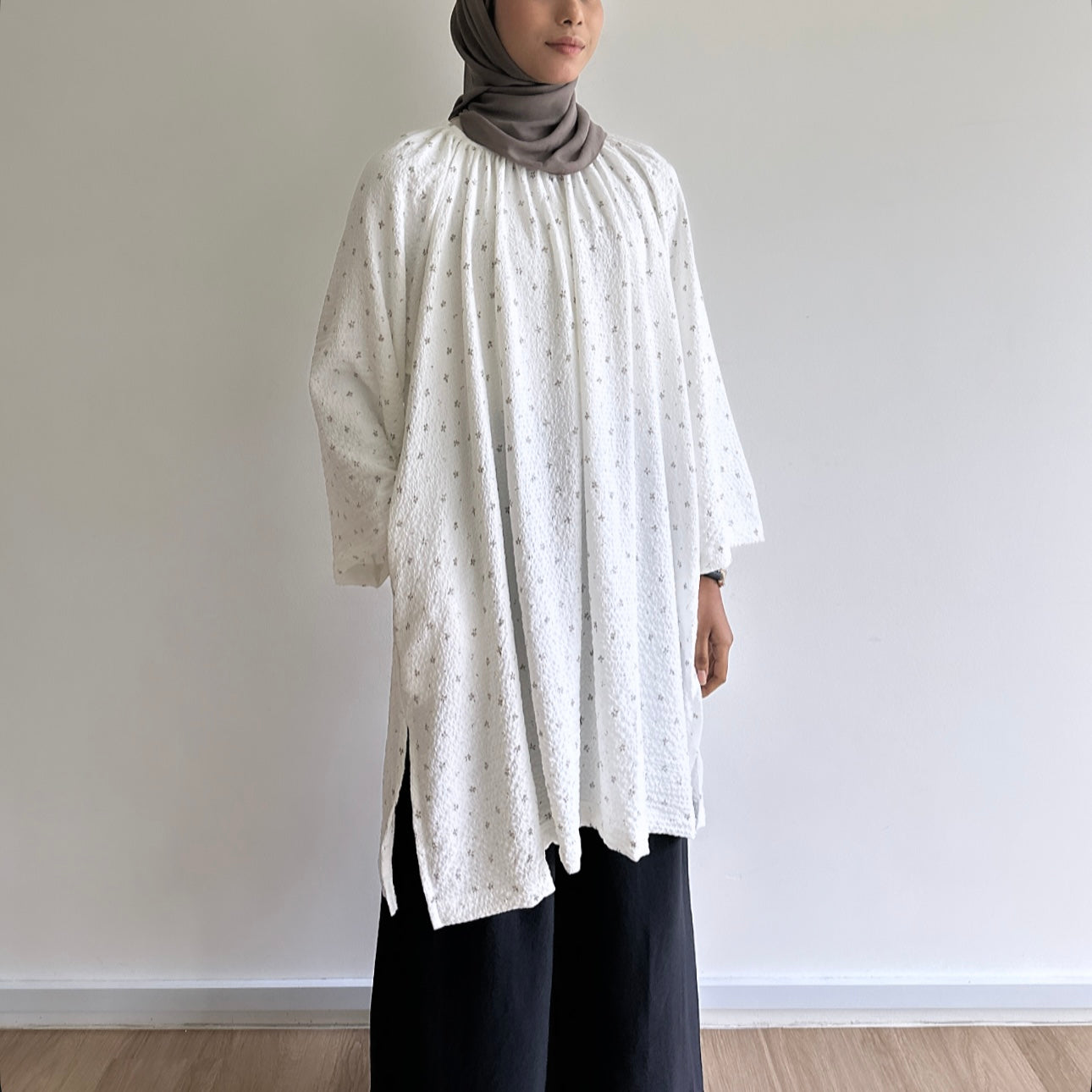 Evelyn floral tunic