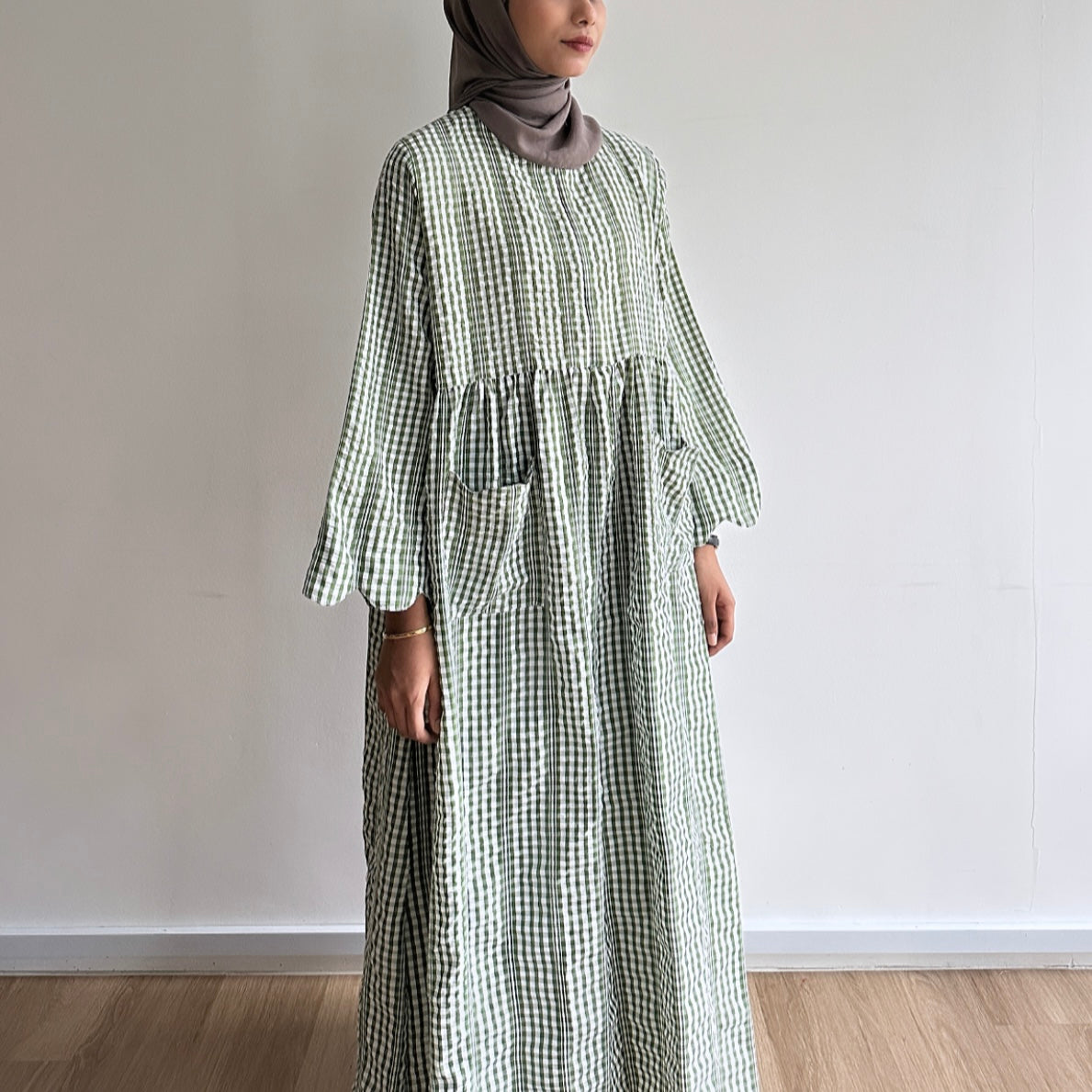 Maple gingham dress
