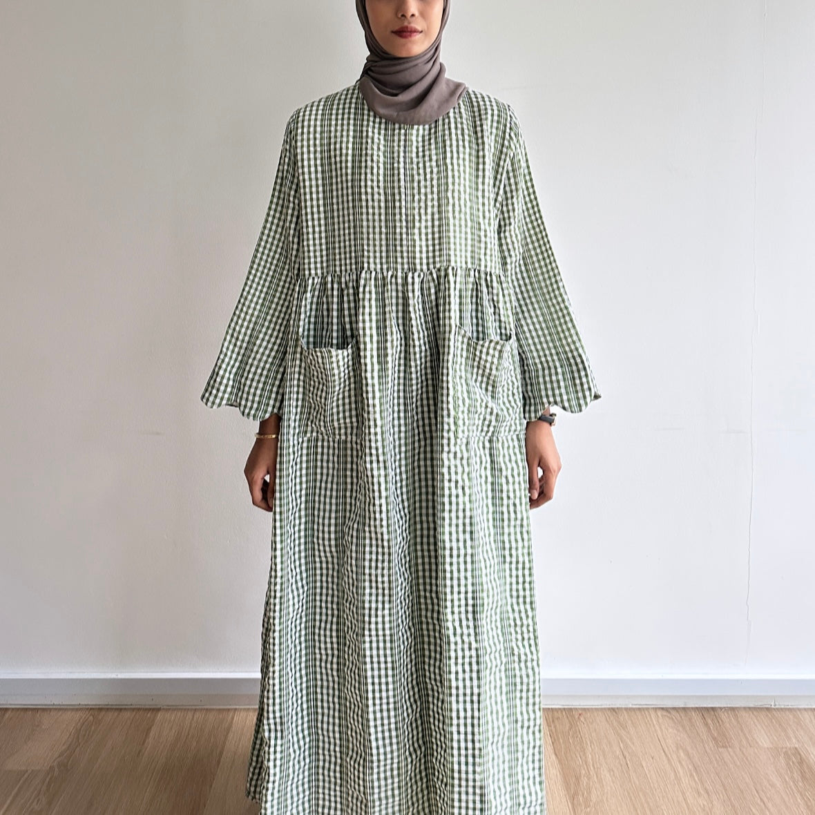 Maple gingham dress